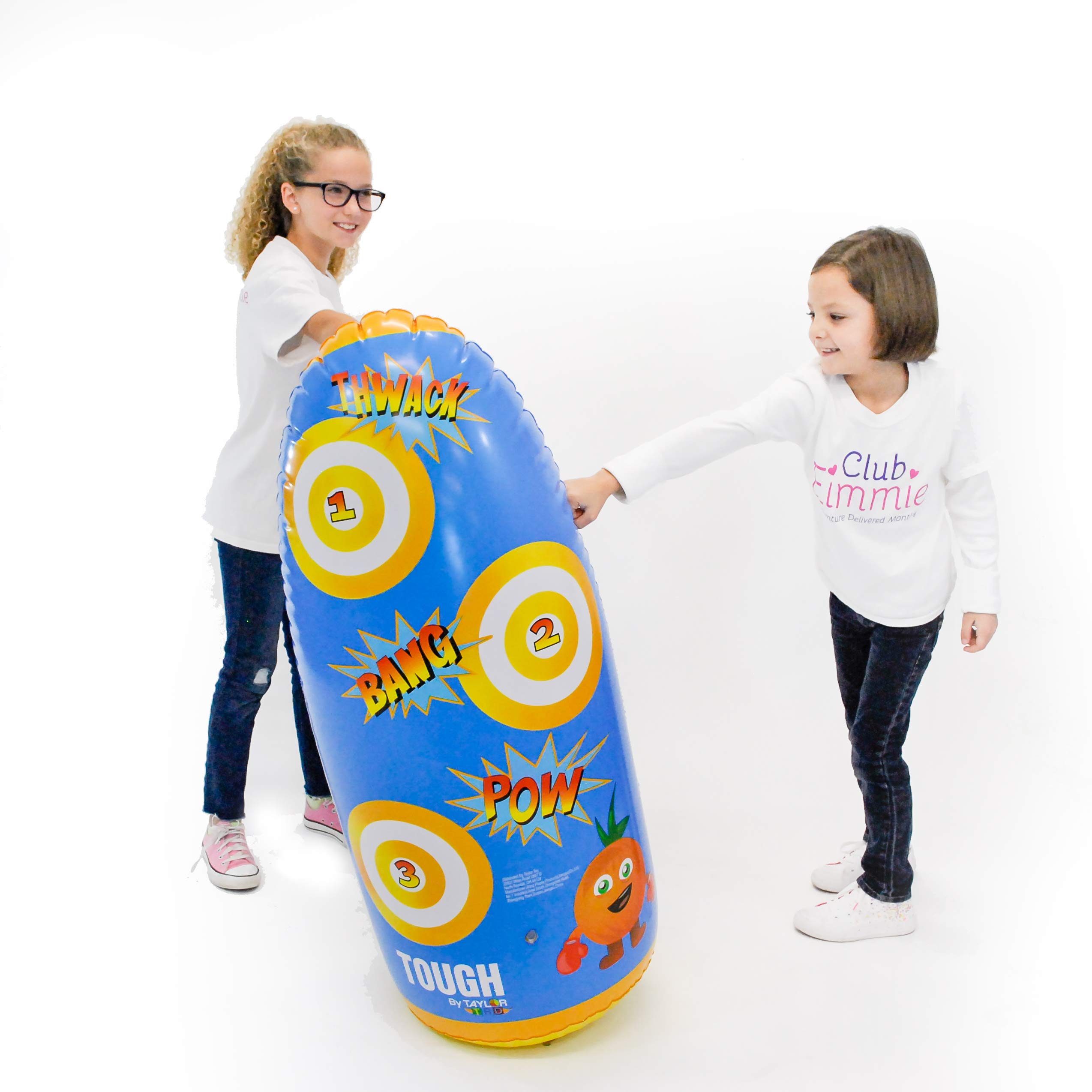 Inflatable Punching Bag for Kids - Free Standing Bounce Back Boxing Toy for Boys & Girls - Durable Bop Bag for Indoor & Outdoor Play - Birthday Gift Idea for Toddlers & Children (Use in Playrooms, Backyards, or as Stress Relief Toy)