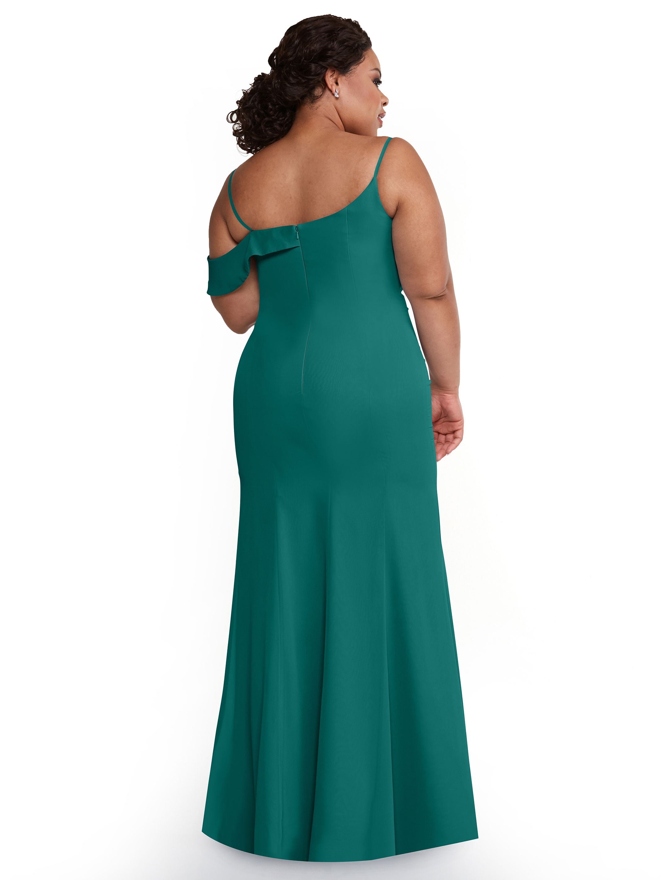 Elegant One Shoulder Fit and Flare Chiffon Bridesmaid Dress 80153 - Perfect for Weddings, Proms & Formal Events