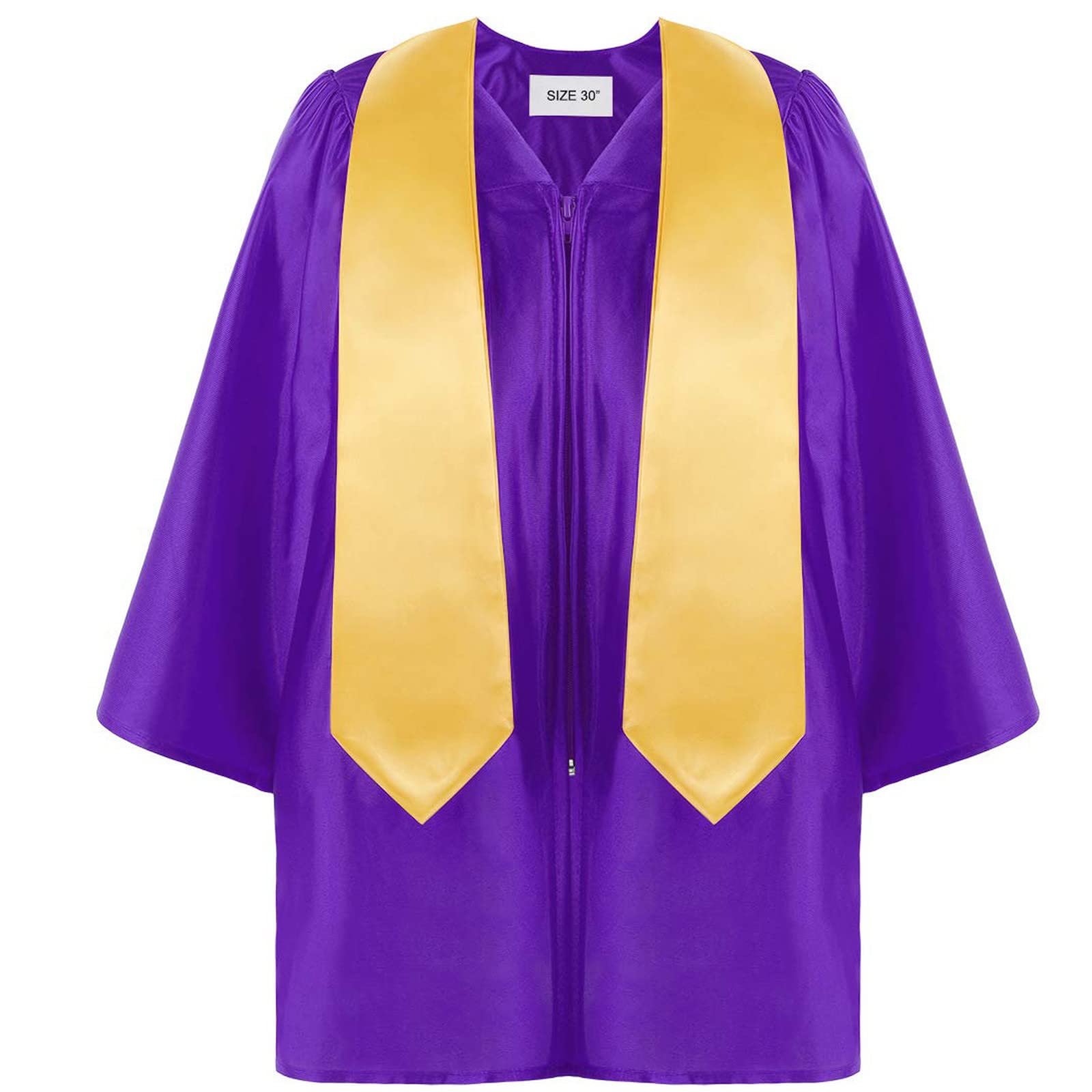 Purple Graduation Gown & Cap Set with 2022 Tassel and Sash for Boys & Girls (6-7 Years) - Perfect for Preschool & Kindergarten Graduation Ceremonies