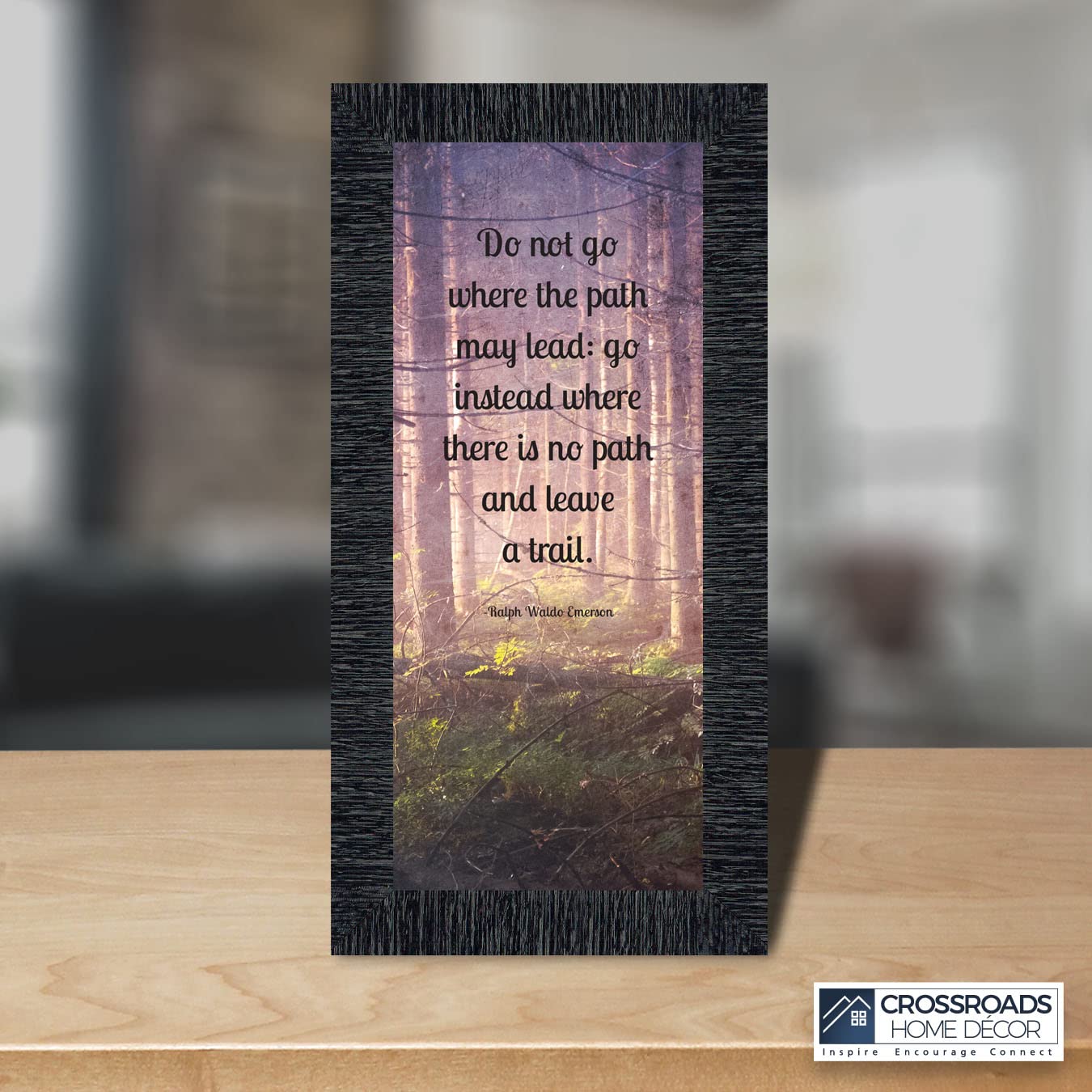 Inspirational Wall Art with Emerson Quote 