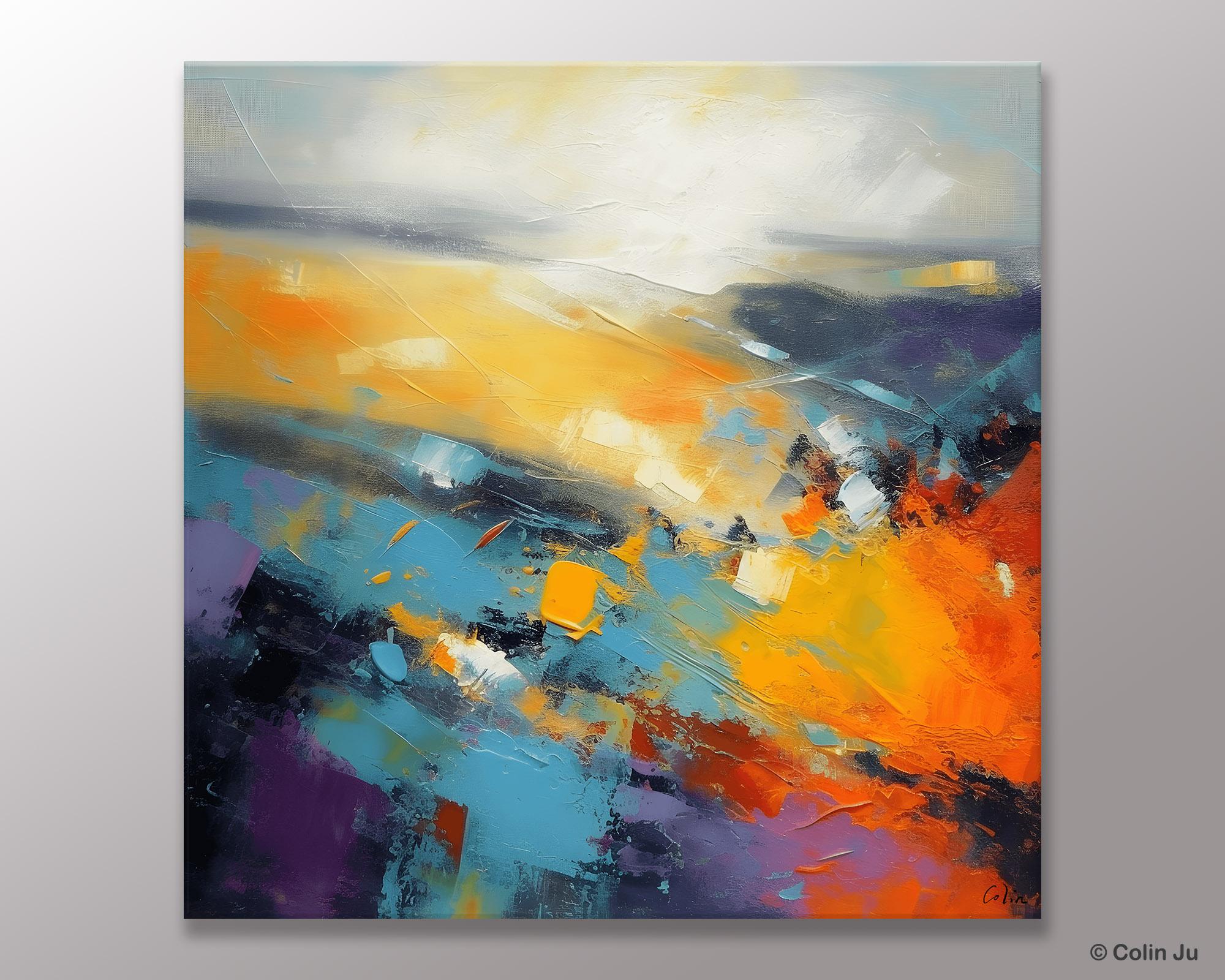 Original Modern Acrylic Painting for Living Room - Heavy Texture Contemporary Abstract Artwork - Oversized Canvas Wall Decor - Perfect for Home, Office & Gallery Display