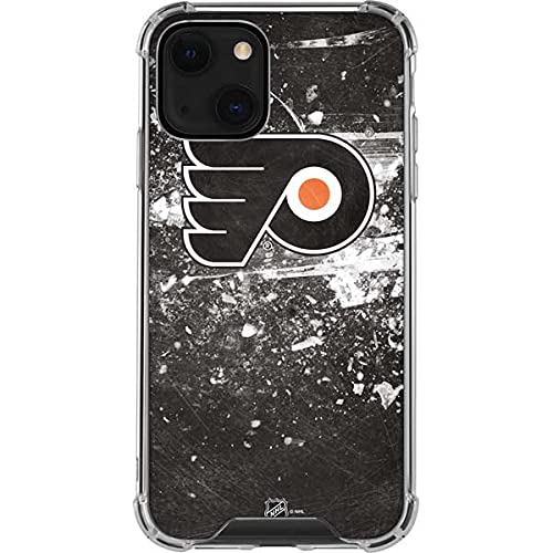 Official NHL Philadelphia Flyers Frozen Design Clear Phone Case for iPhone 13 - Slim Protective Cover with Scratch Resistance - Perfect for Hockey Fans, Game Days & Everyday Use