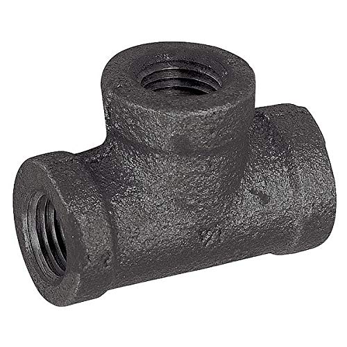 150 Class Malleable Iron Tee - Heavy Duty Pipe Fitting for Plumbing, HVAC, and Industrial Applications - Perfect for Water, Gas, and Steam Systems
