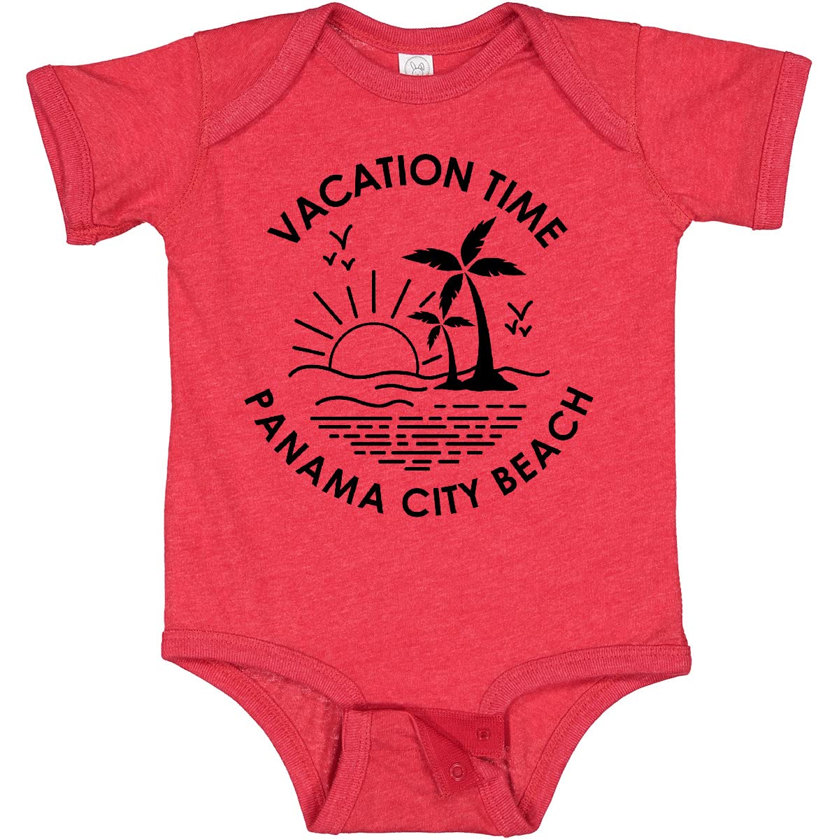 Inktastic Vacation Time in Panama City Beach Baby Bodysuit - Cute & Comfortable Infant Onesie for Beach Trips, Family Vacations & Summer Outfits