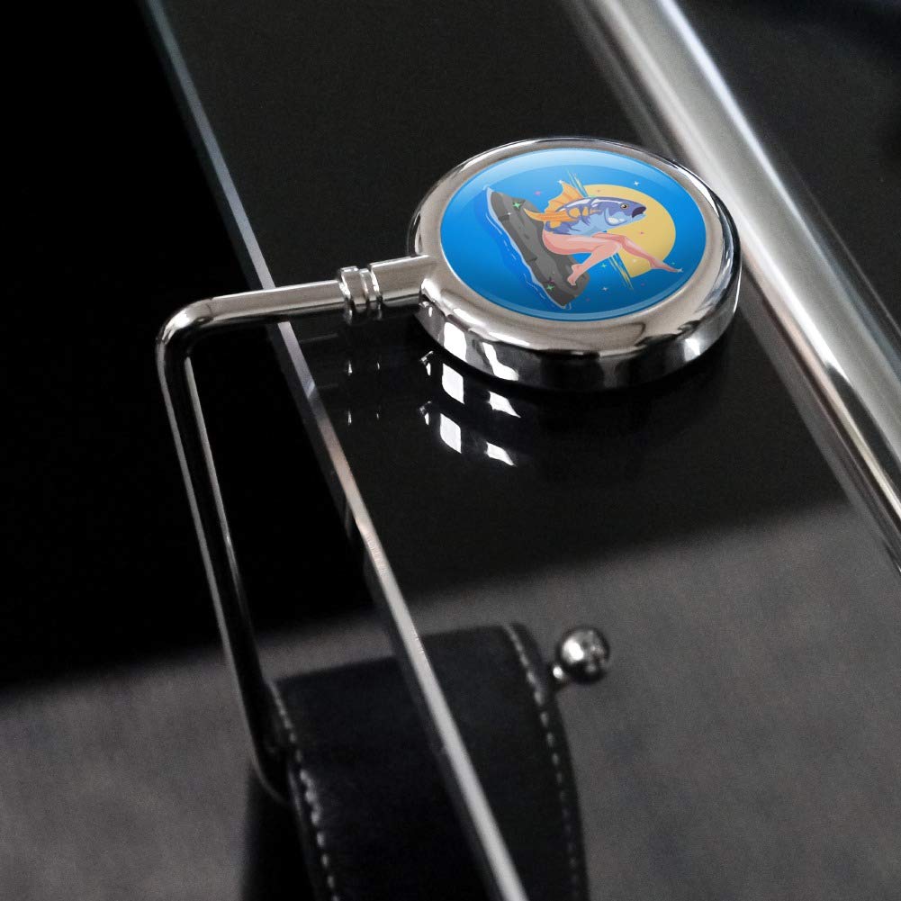 GRAPHICS & MORE Reverse Mermaid with Tuna Head Purse Bag Hanger Hook - Unique Novelty Handbag Holder for Women, Perfect for Restaurants, Bars & Home Organization
