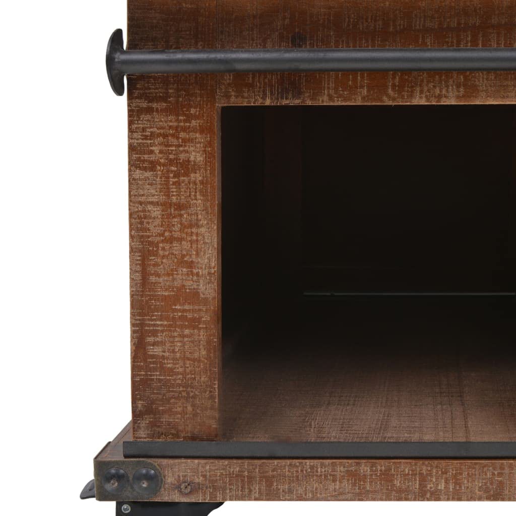 CHARMMA Solid Fir Wood Coffee Table - 35.8