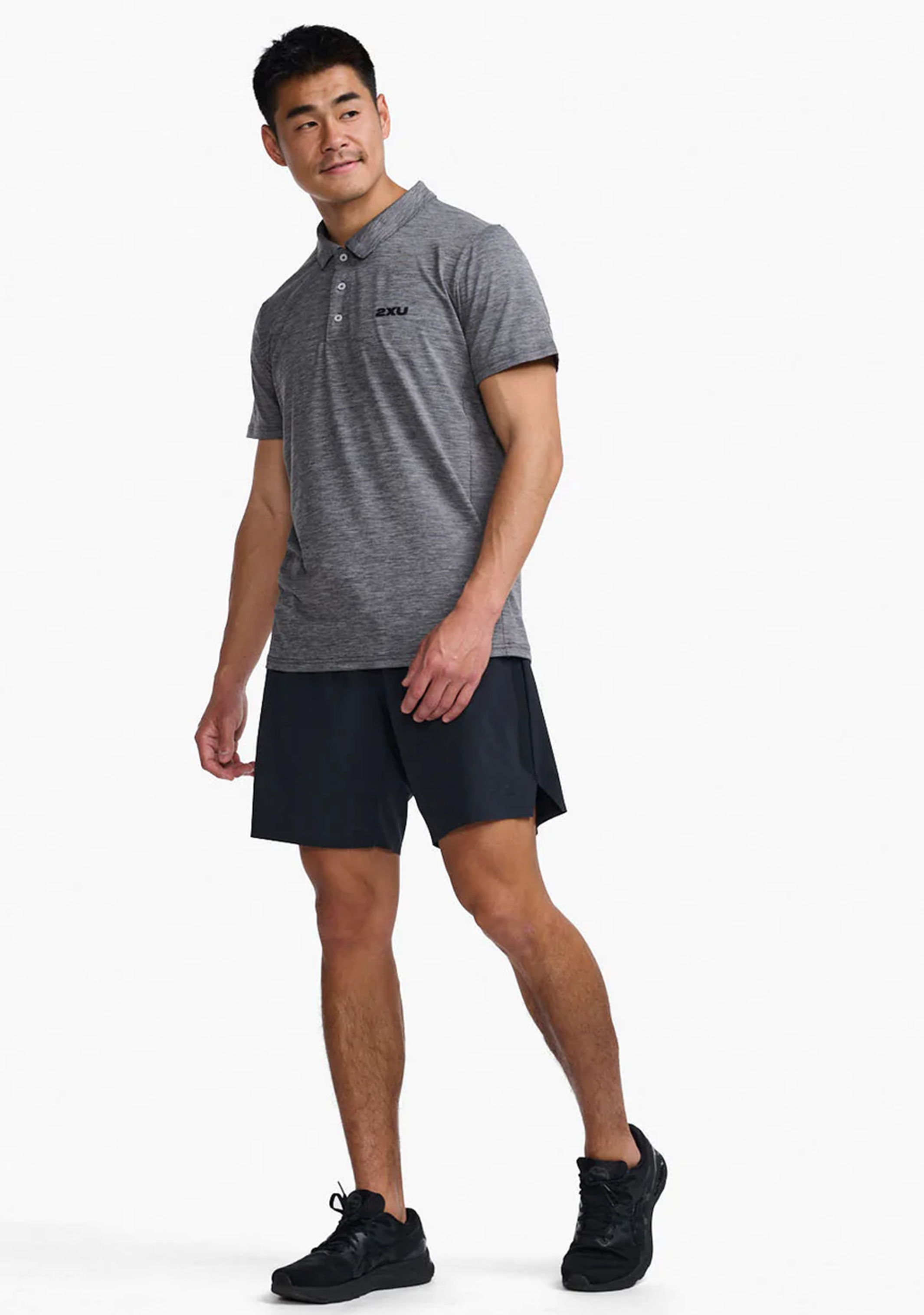 2XU Men's Performance Motion Polo Shirt - Moisture Wicking, Breathable & Quick Dry for Running, Golf & Active Lifestyle