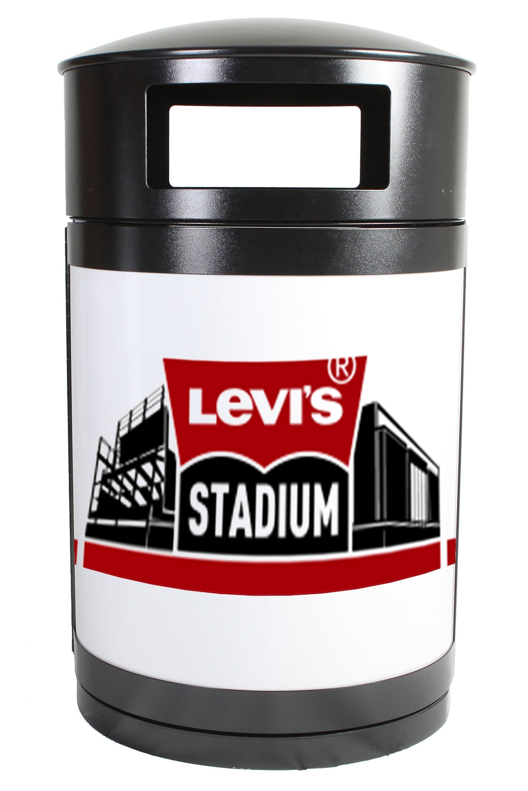 55 Gallon Outdoor Trash Can & Recycle Bin with Advertising Panels - Heavy Duty Commercial Garbage Container for Parks, Streets & Public Areas