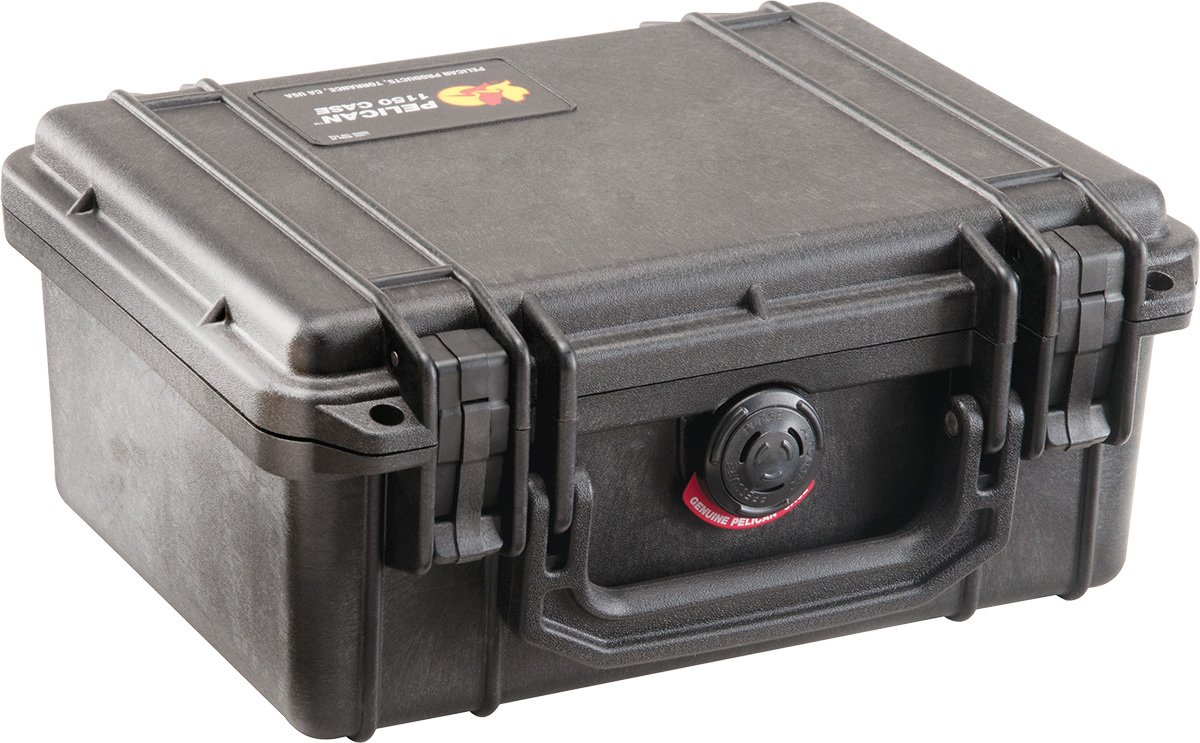 Pelican 1150 Waterproof Hard Camera Case with Foam Insert - Silver & Blue - Shockproof Protection for DSLR, Mirrorless Cameras & Equipment - Perfect for Travel, Outdoor Photography & Professional Use