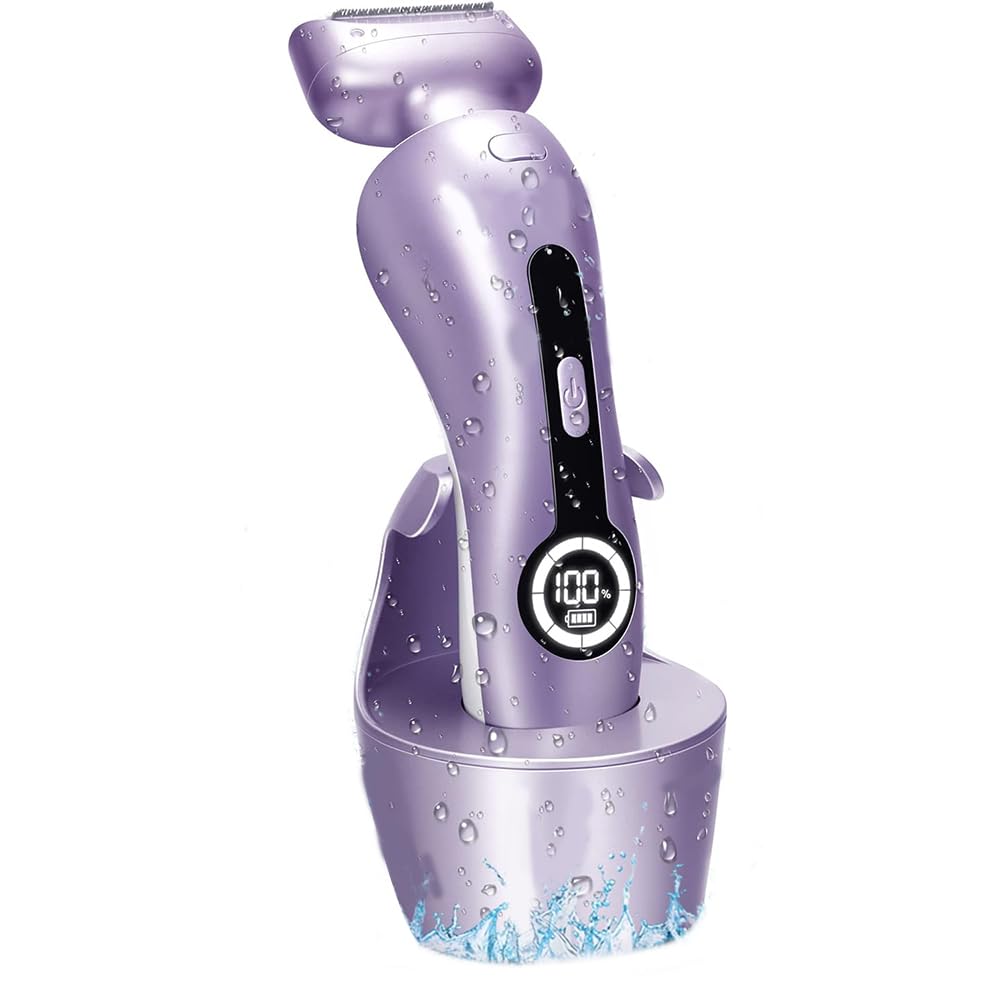 Best Electric Razor for Women - Painless Bikini Trimmer & Body Hair Remover - Waterproof Cordless Shaver for Smooth Skin - Perfect for Travel, Gym & Sensitive Areas