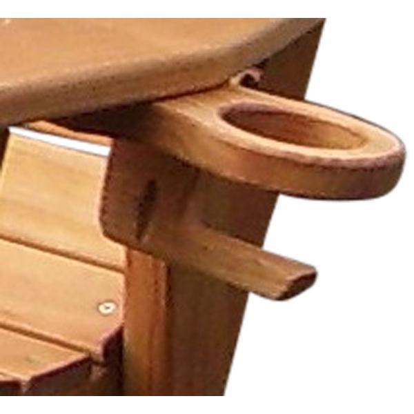 Pressure Treated Pine Cup Holder - Outdoor Drink Holder for Patio, Deck, and Garden - Weather Resistant Wooden Beverage Stand for Picnics, BBQs, and Poolside Relaxation