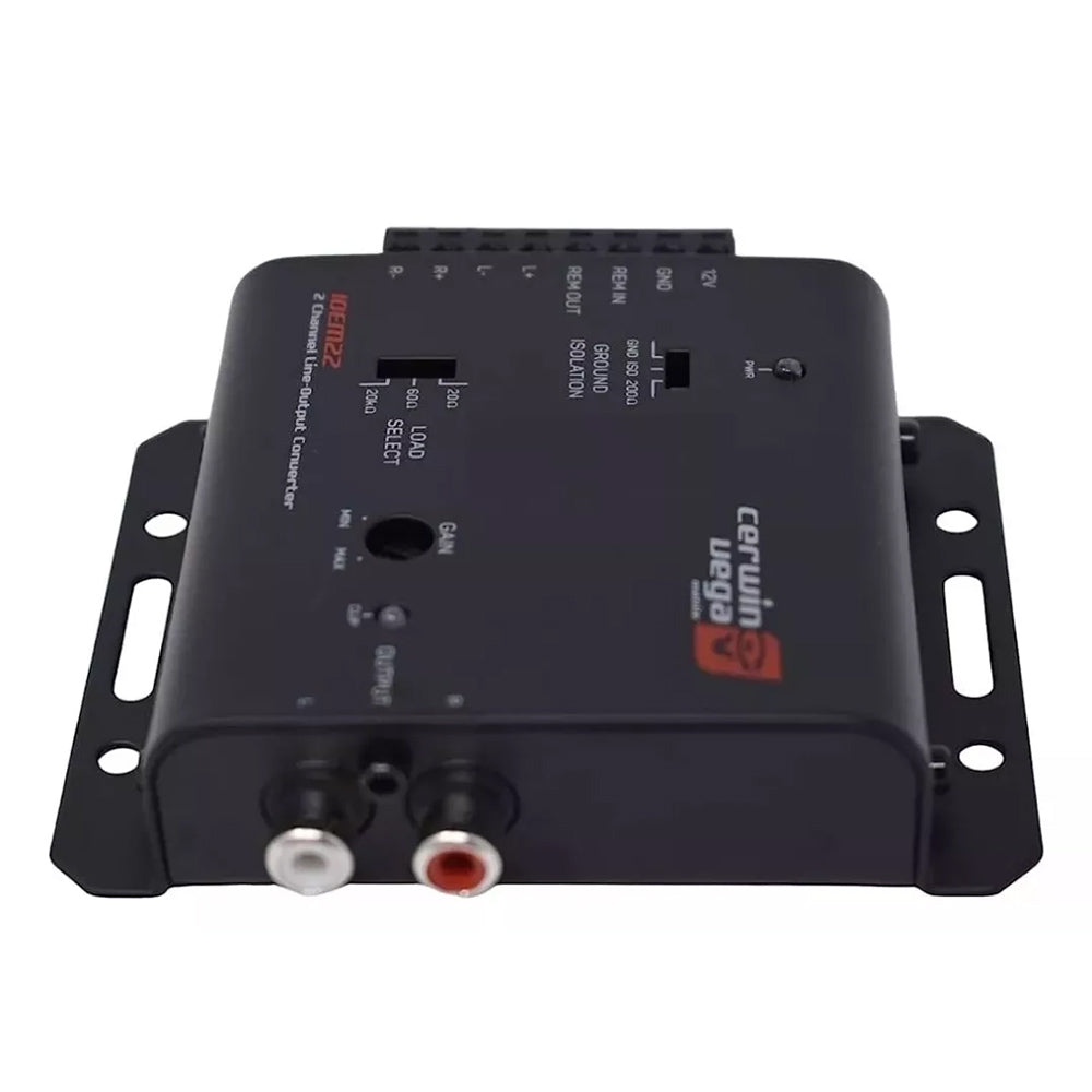 Cerwin Vega IOEM22 2 Channel High Power Line Output Converter - Car Audio System Adapter for Amplifiers & Subwoofers | Perfect for Vehicle Stereo Upgrades & Custom Installations
