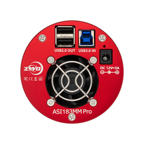 ZWO ASI 183MM Pro Cooled Mono Astronomy Camera - High Resolution CCD for Deep Space Imaging & Astrophotography | Perfect for Stargazing, Nebula Photography & Planetary Observation