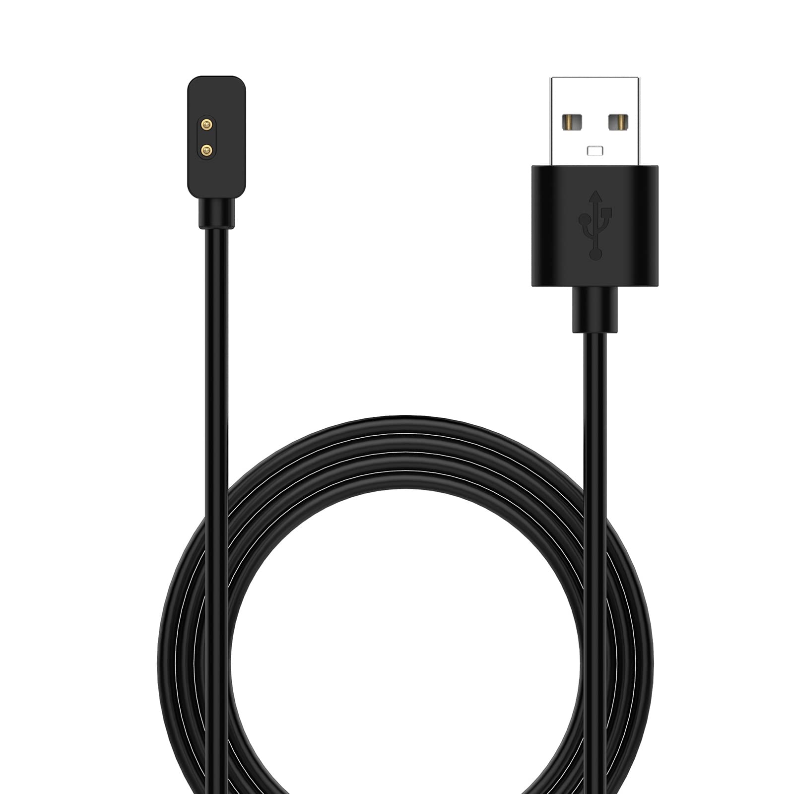 Magnetic Charging Cable for Xiaomi Mi Band 7 Pro Smart Watch - 3.3ft USB Charger Cord with Dock - Fast Charging Accessory (Black) | Perfect for Home, Office, Travel & Fitness Tracking