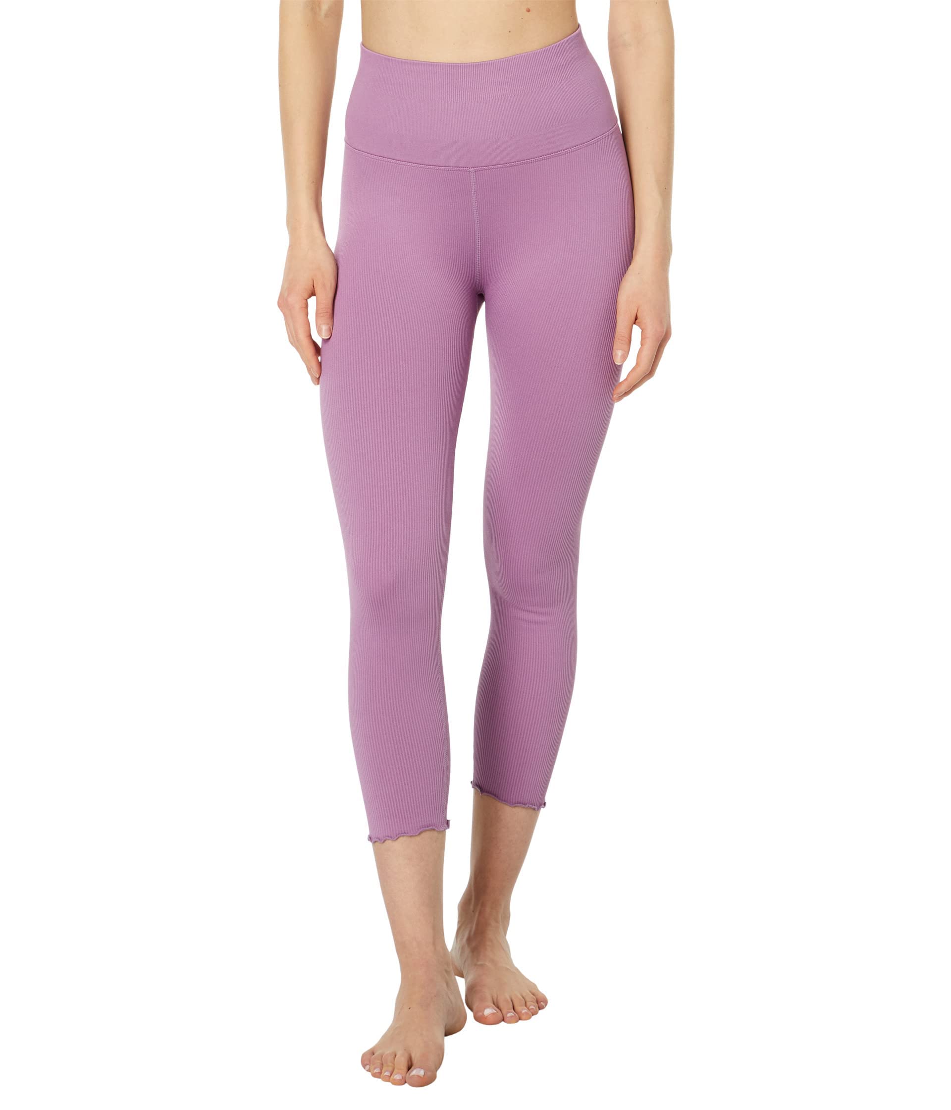 Spiritual Gangster Love Sculpt High Waisted 7/8 Ruffle Leggings - Yoga Pants for Women, Workout Leggings with Floral Design, Perfect for Yoga, Gym & Casual Wear