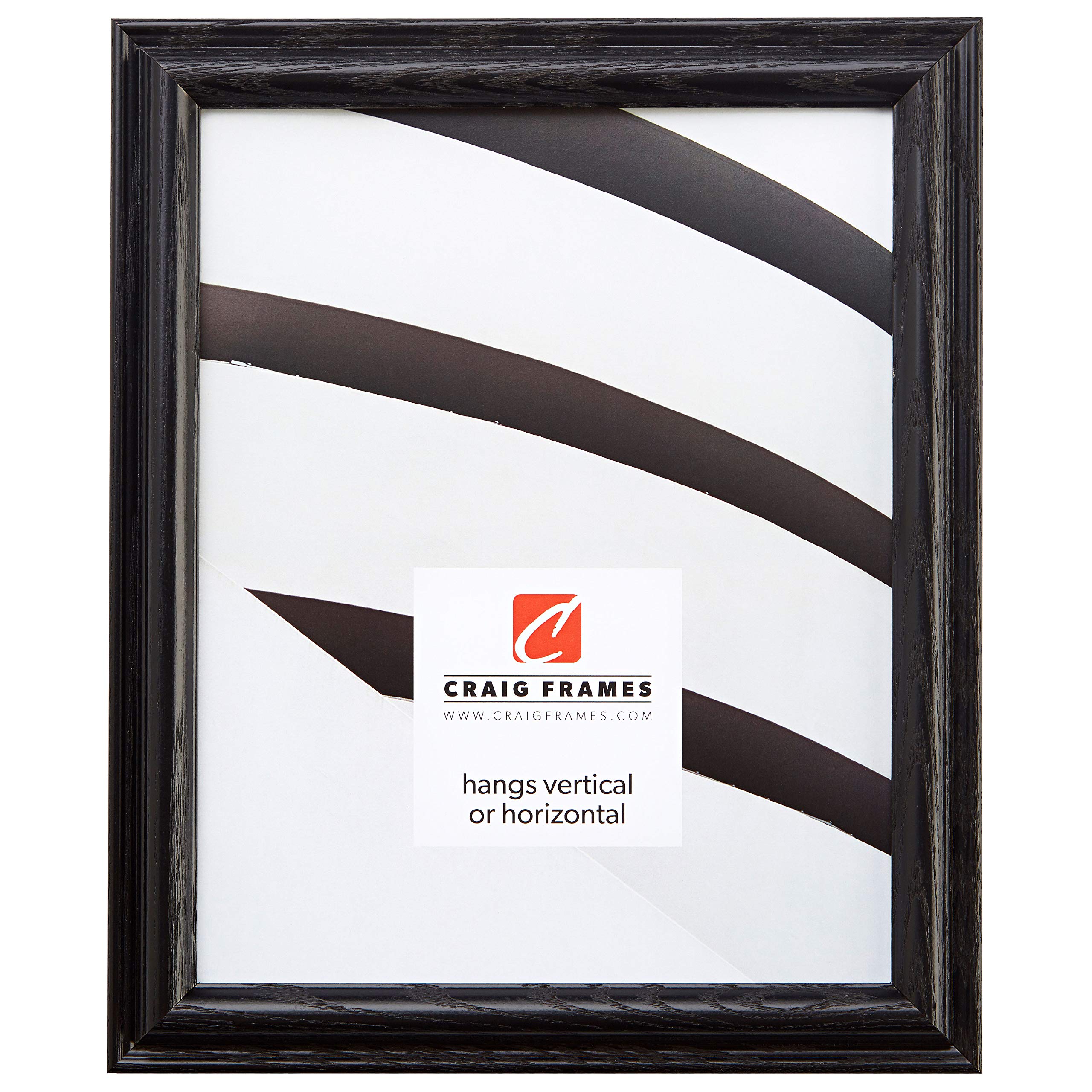 Craig Frames Wiltshire 14x20-Inch Black Picture Frame for Wall Art & Photos