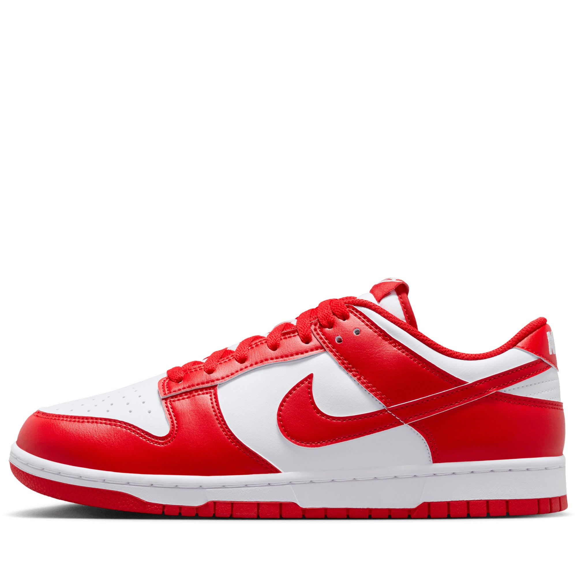 Nike Dunk Low Retro Sneakers - Men's & Women's White/University Red Basketball Shoes for Casual Wear & Street Style