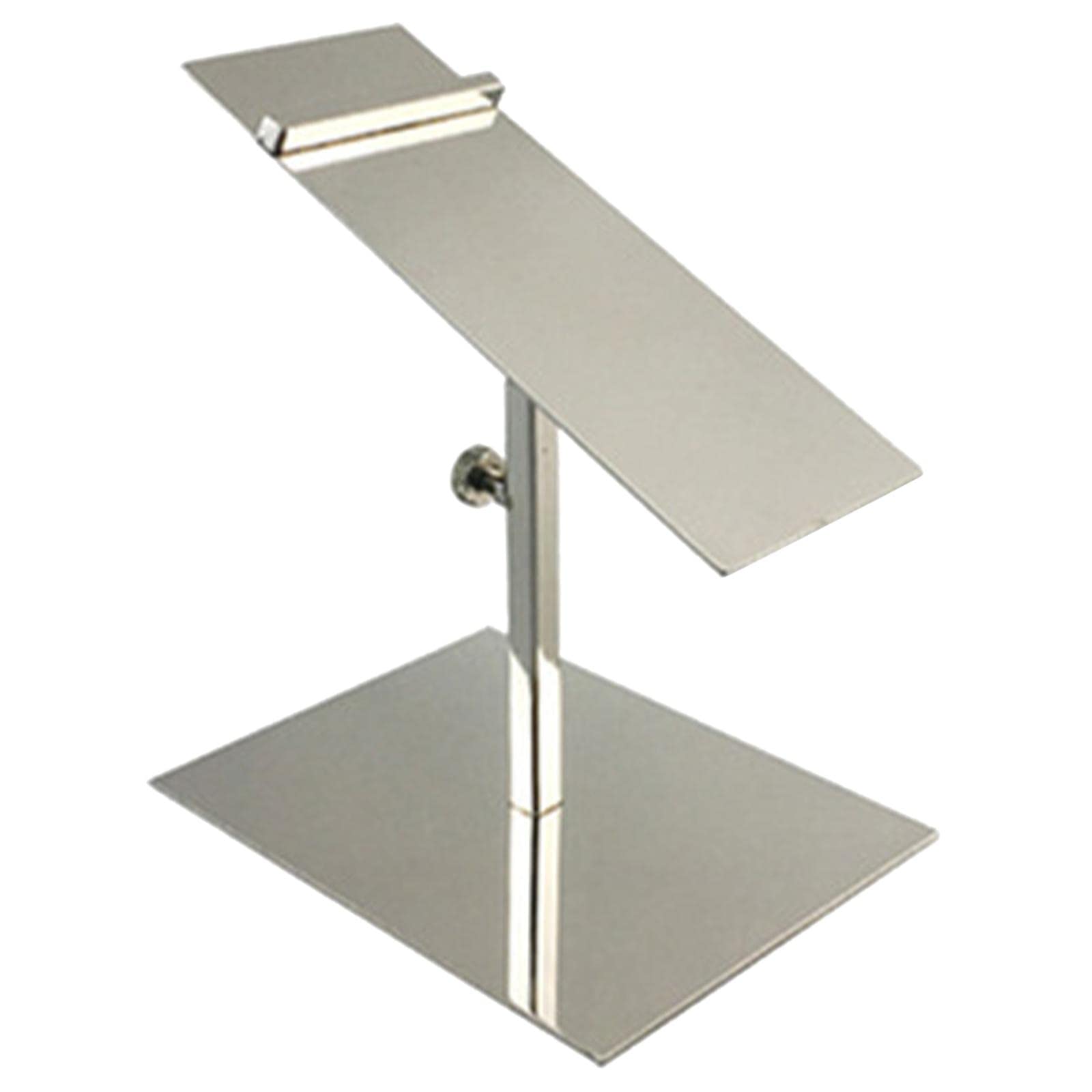 SM SunniMix Stainless Steel Storage Holder - Non-Slip Modern Durable Stand for Shoes, Clothing & Accessories | Perfect for Shopping Malls, Closets & Bedroom Organization with Mirror Low Shelf