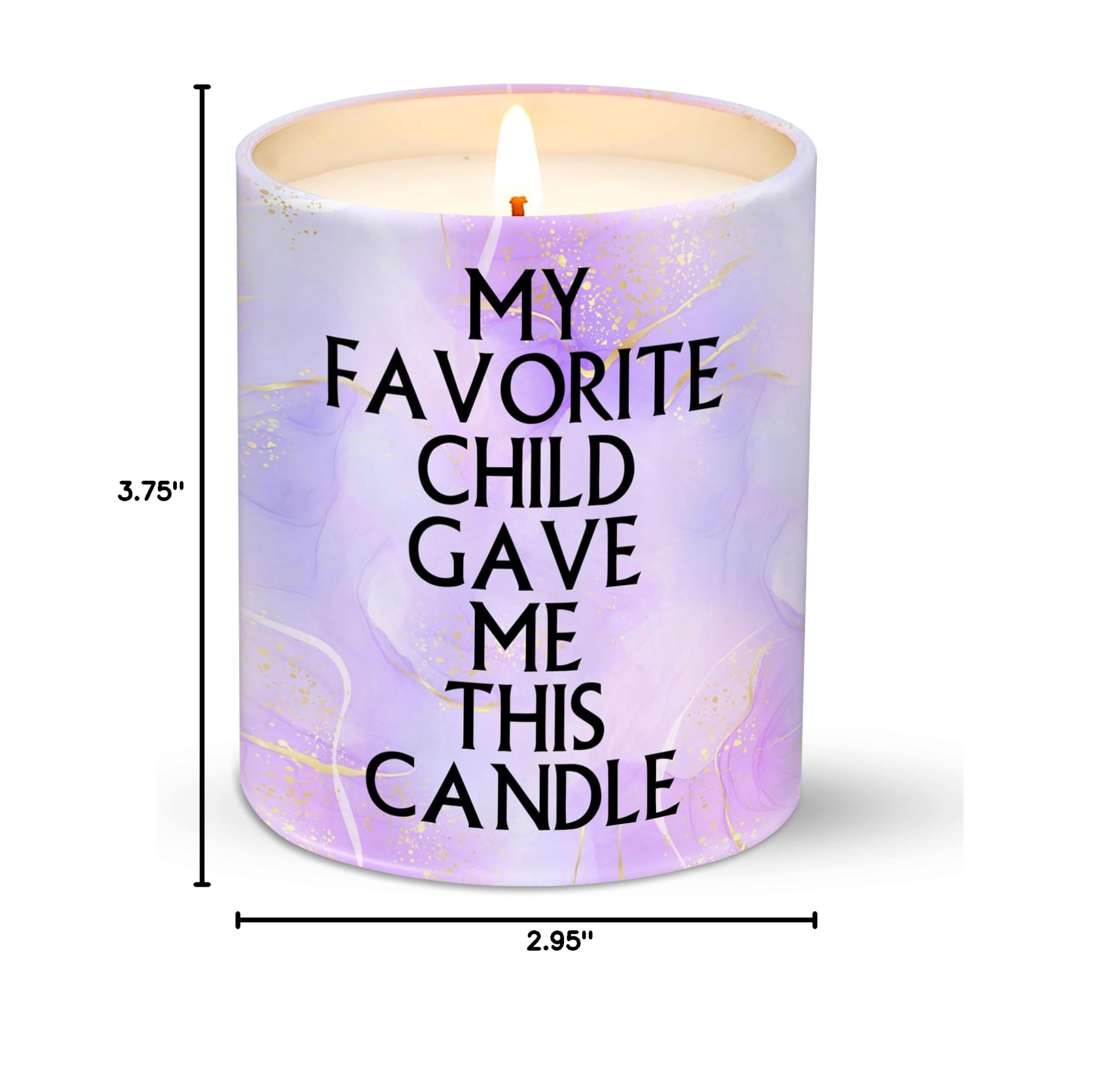 Best Mother's Day Gifts for Mom - Thoughtful Birthday Presents from Daughter & Son - 10oz Scented Candle with Funny & Heartwarming Design - Perfect for Relaxation, Home Decor & Special Occasions