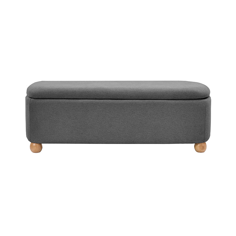 Gabino Storage Bench with Solid Wood Legs & Waterproof Fabric - Entryway Seating, Shoe Storage & Living Room Organizer - Perfect for Hallway, Bedroom & Mudroom Organization