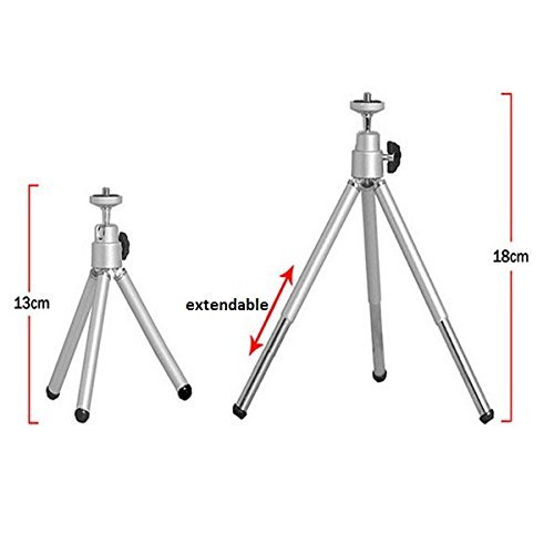 Premium Aluminum Smartphone Tripod Stand - Universal Phone Holder Compatible with Acer Sospiro AX85 & Most Mobile Devices | Perfect for Video Calls, Live Streaming, Photography & Content Creation