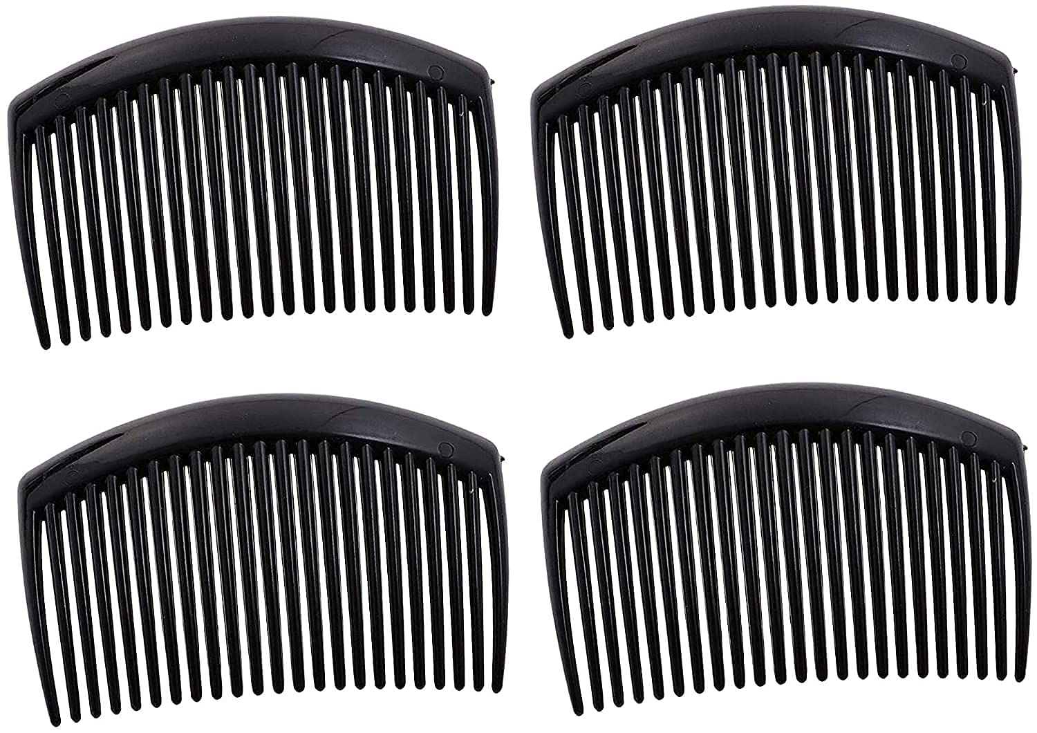 Black Plastic Hair Comb Slide Clip - Smooth Detangling & Styling for Men & Women - Perfect for Home, Travel & Salon Use