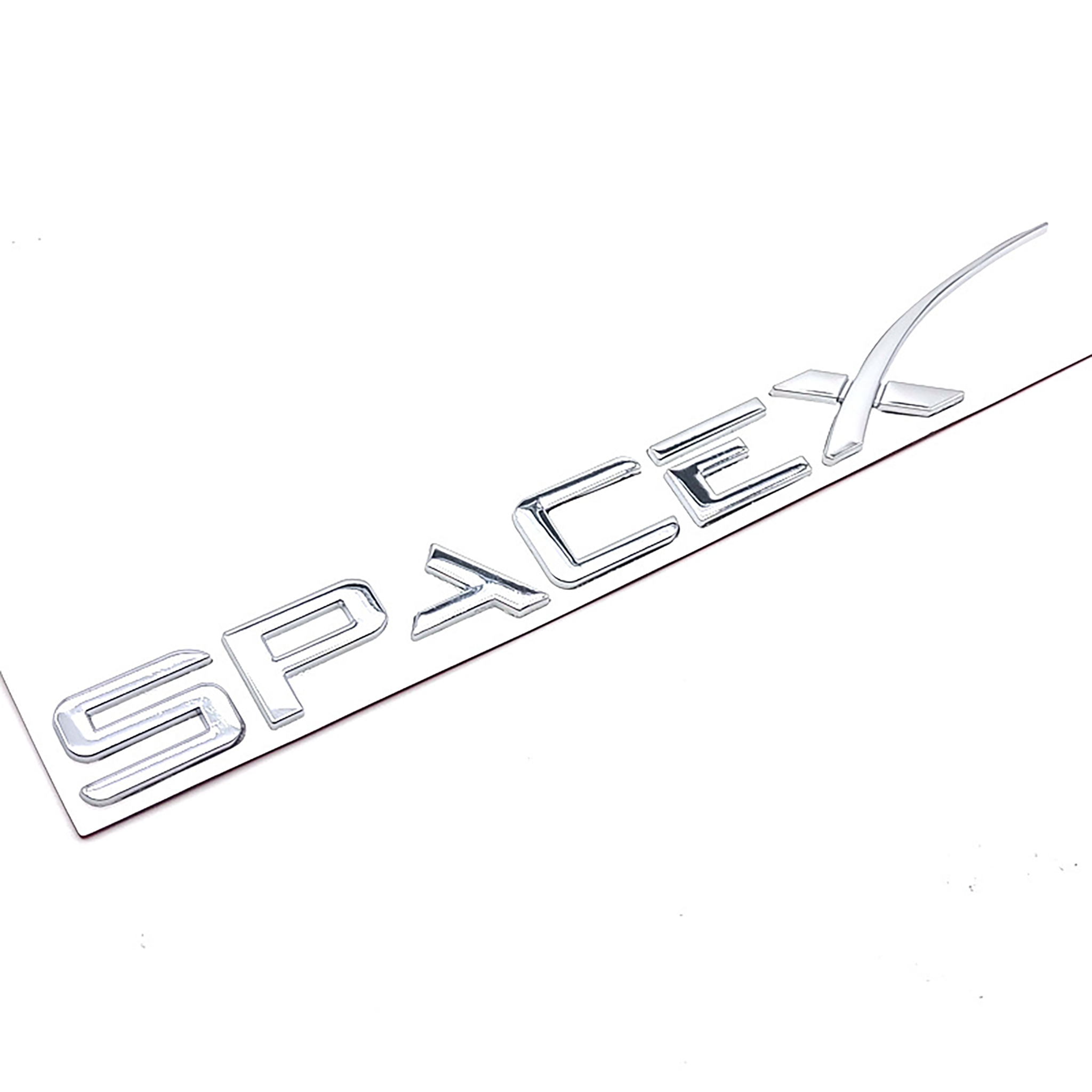 SpaceX Emblem Badge Decals for Tesla Model S 3 X Y - High Quality Vinyl Stickers for Car Exterior Decoration & Personalization (Set of 4) - Perfect for Tesla Enthusiasts & Space Fans