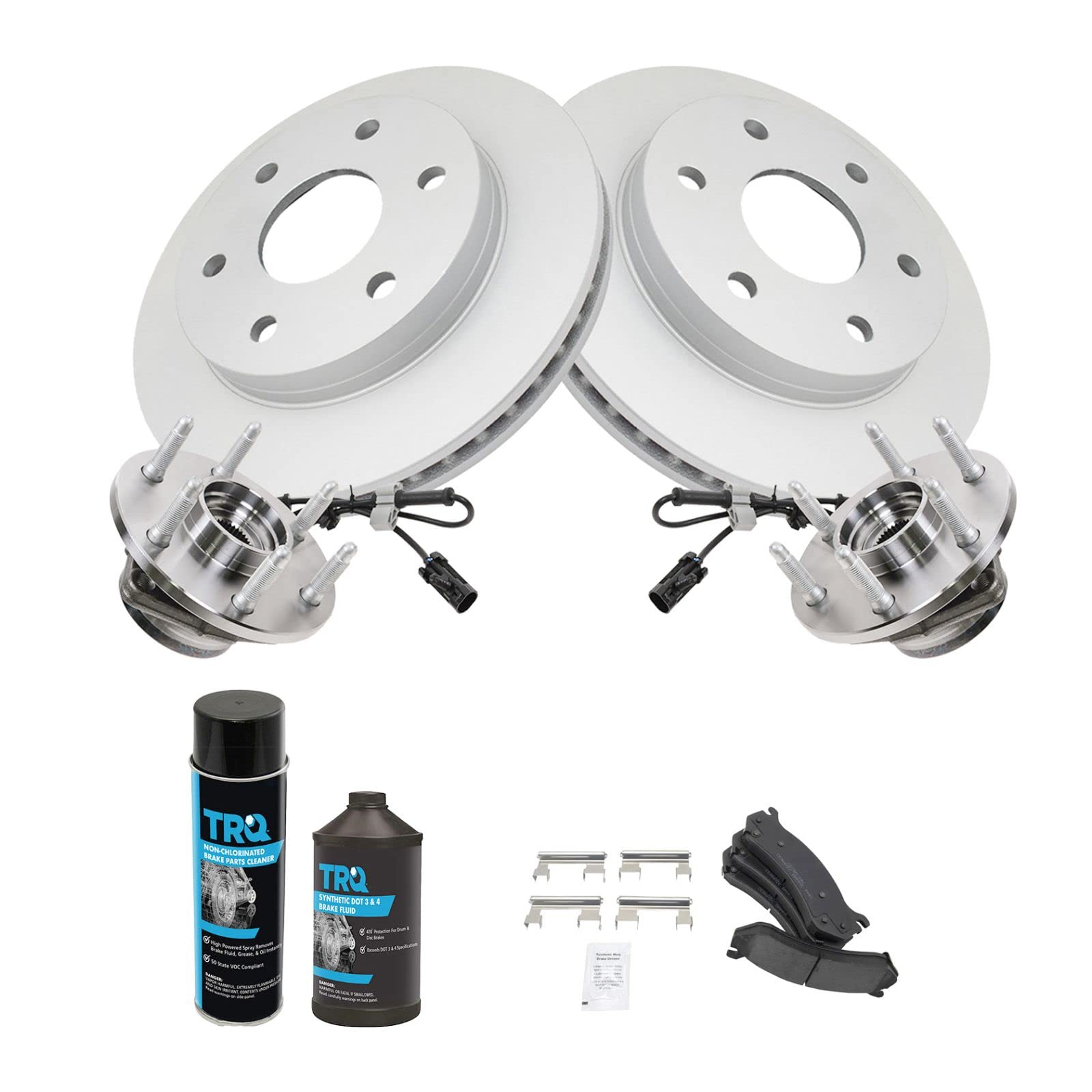 Premium Wheel Hub & Ceramic Brake Pad Kit with Coated Rotors - High-Performance Braking System for Cars, Trucks & SUVs - Ideal for Daily Commuting, Off-Roading & Heavy-Duty Towing