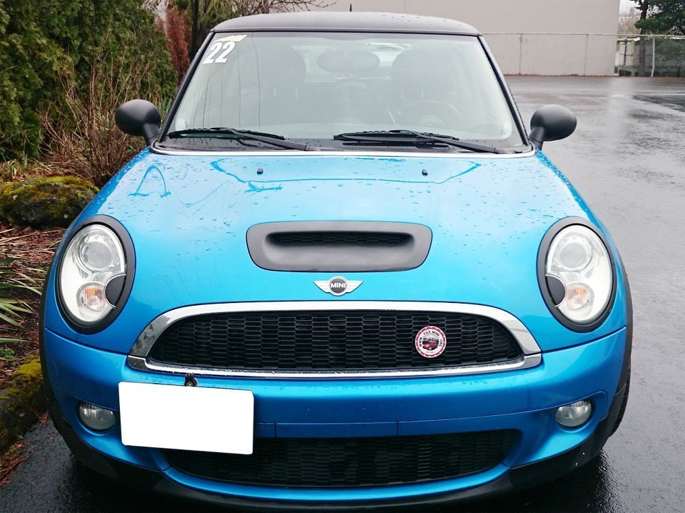 Front Bumper Tow Hook License Plate Mount Bracket Holder for MINI Cooper 2002-2014 | Universal Fit | Easy Installation | Perfect for Parking Sensors & Car Shows