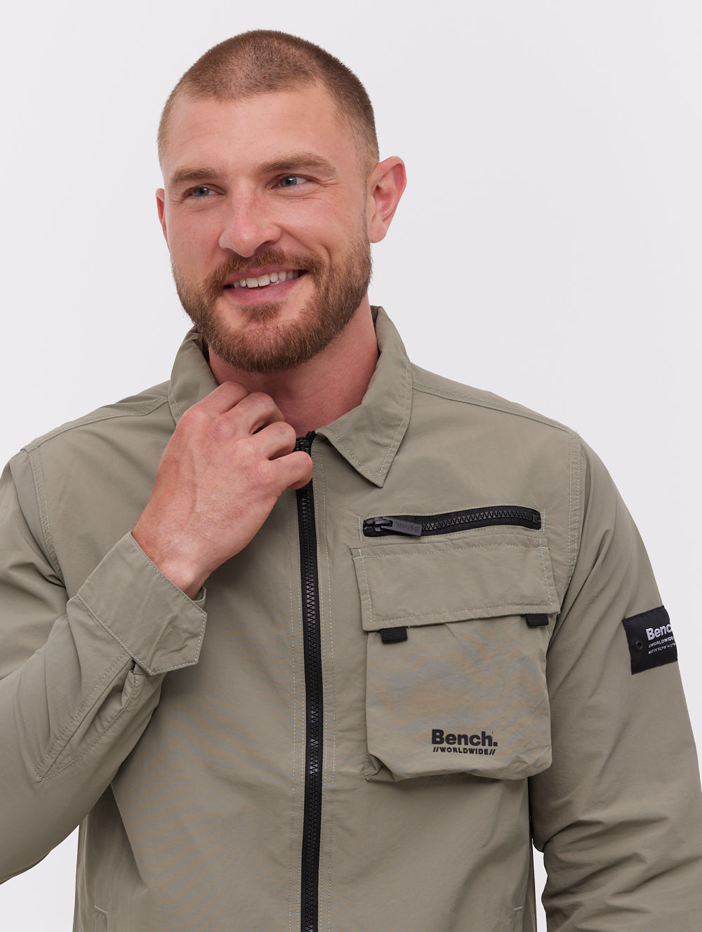 Aikido Zippered Shacket Jacket for Men & Women - Lightweight Fleece Lined Outdoor Shirt Jacket for Fall & Winter - Perfect for Hiking, Camping and Casual Wear