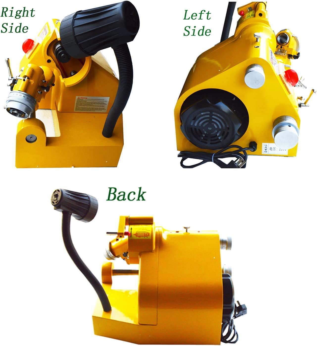 INTSUPERMAI U2 Universal Multi-functional Cutter Grinder Sharpener - Bench Grinder for Drill Bits, Lathe Tools & Mill Sharpening - 220V Power - Perfect for Workshop, Metalworking & DIY Projects