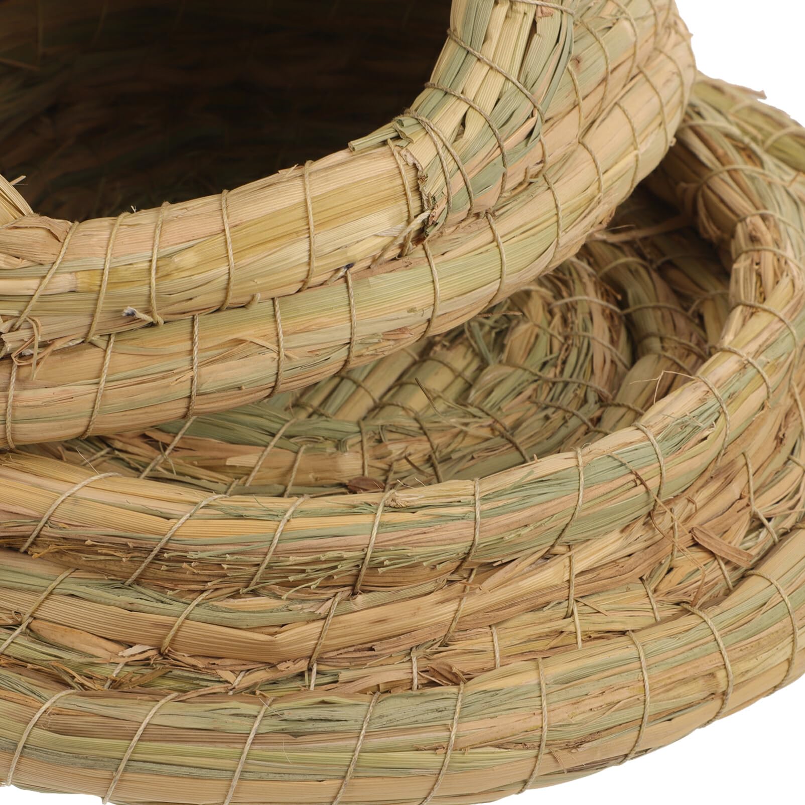 POPETPOP Natural Woven Grass Rabbit House - Cozy Hideout for Bunnies, Guinea Pigs, Chinchillas & Hamsters (9.82