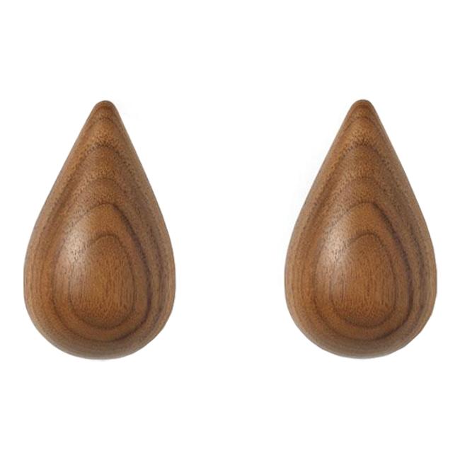Dropit Hooks - Set of 2 (4 Pack) - Heavy Duty Wall Hooks for Hanging Coats, Hats & Bags - Perfect for Entryway, Closet & Garage Organization