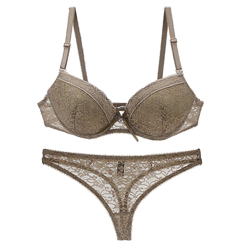Sexy Lace Push Up Bra and Bikini Panty Set for Women - Comfortable Lingerie Underwear Set for Date Night, Wedding Night & Special Occasions
