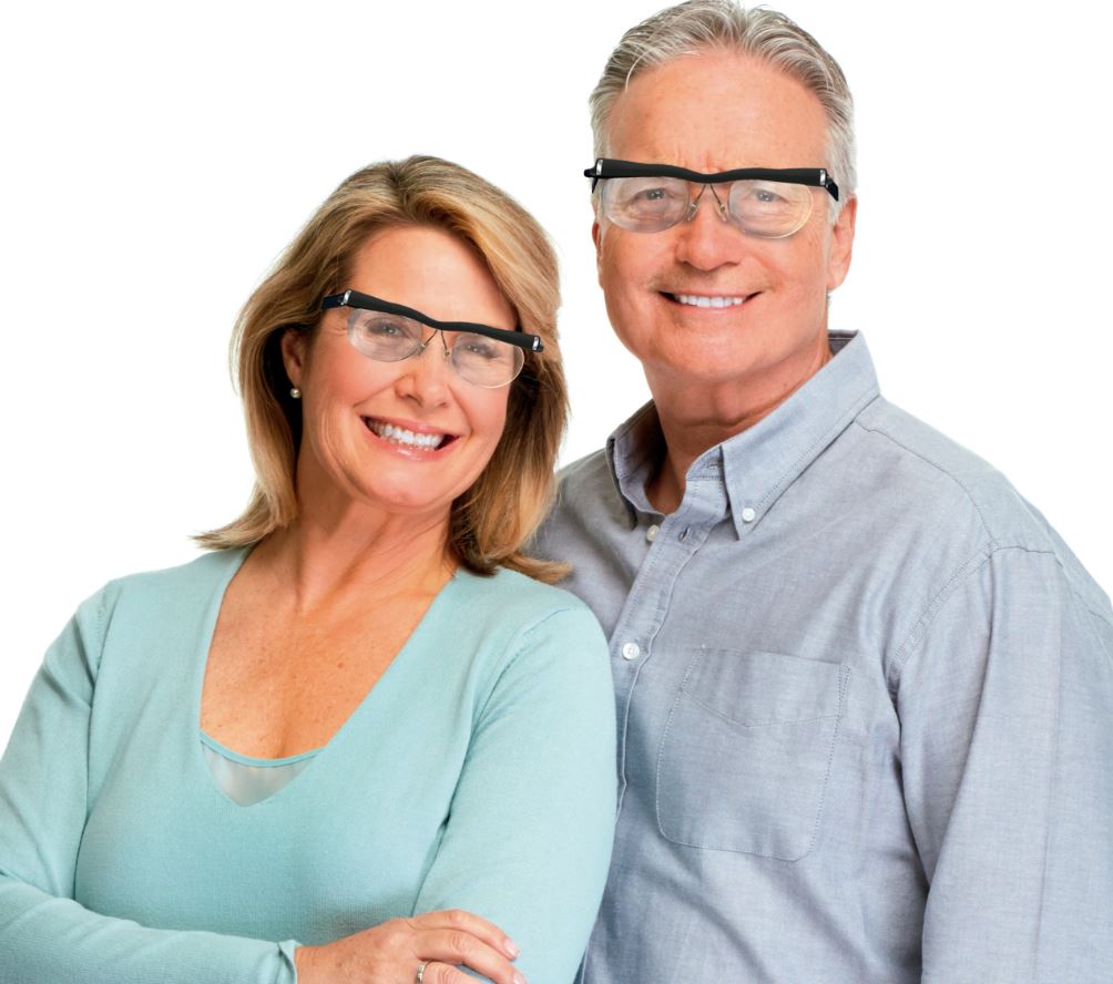 Vizmaxx Self Adjusting Reading Glasses for Men & Women - Lightweight & Comfortable Eyewear for Reading, Computer Use & Daily Activities