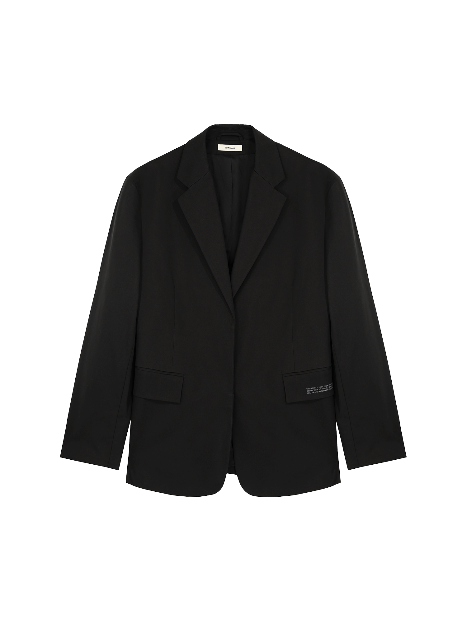 Women's Organic Cotton Oversized Tailored Blazer - Black | Comfortable & Stylish Workwear Jacket for Office, Business Meetings & Casual Outfits