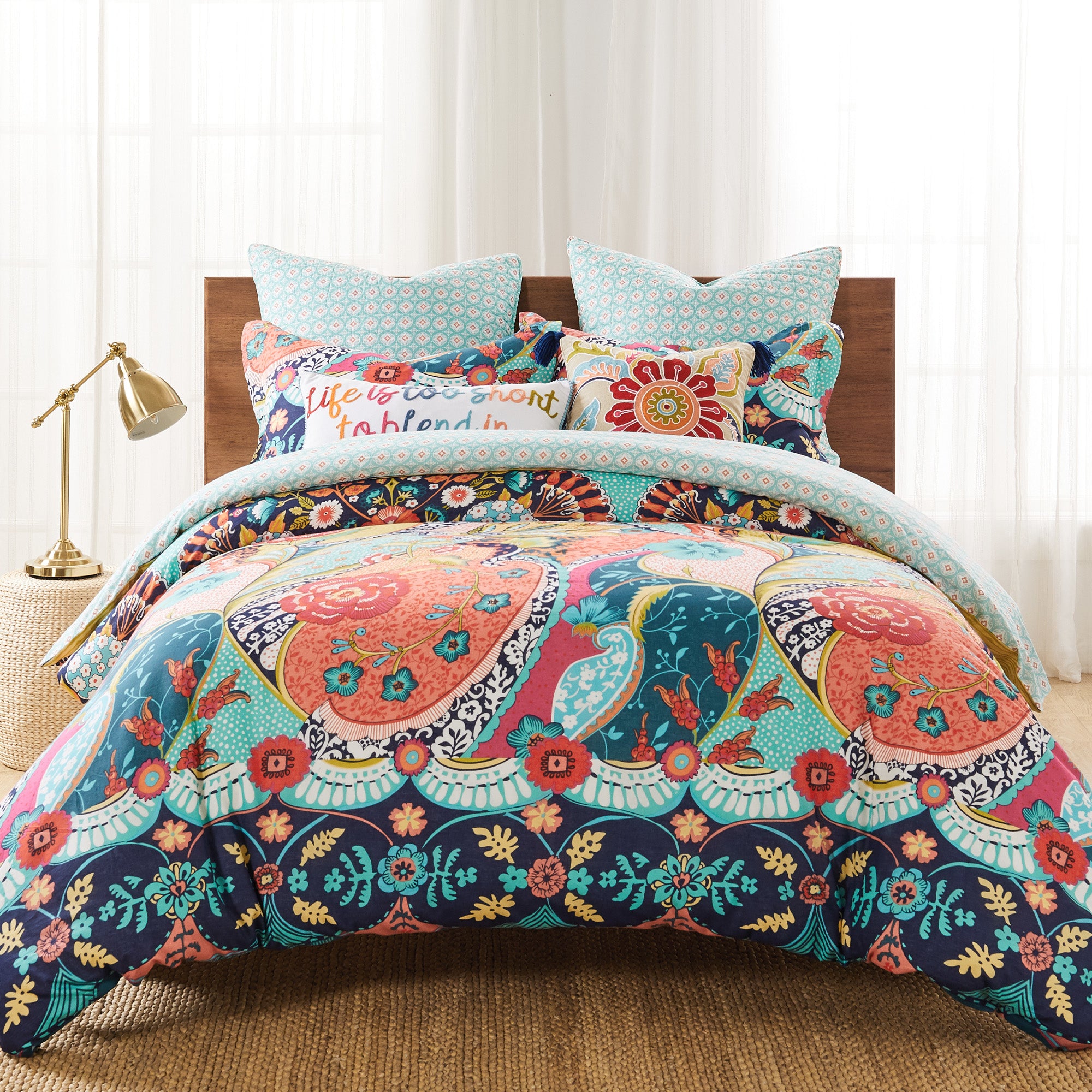 Jules Duvet Cover Set - Soft & Breathable 3-Piece Bedding Set (Duvet Cover + 2 Pillowcases) - Perfect for Master Bedroom, Guest Room & Cozy Home Decor