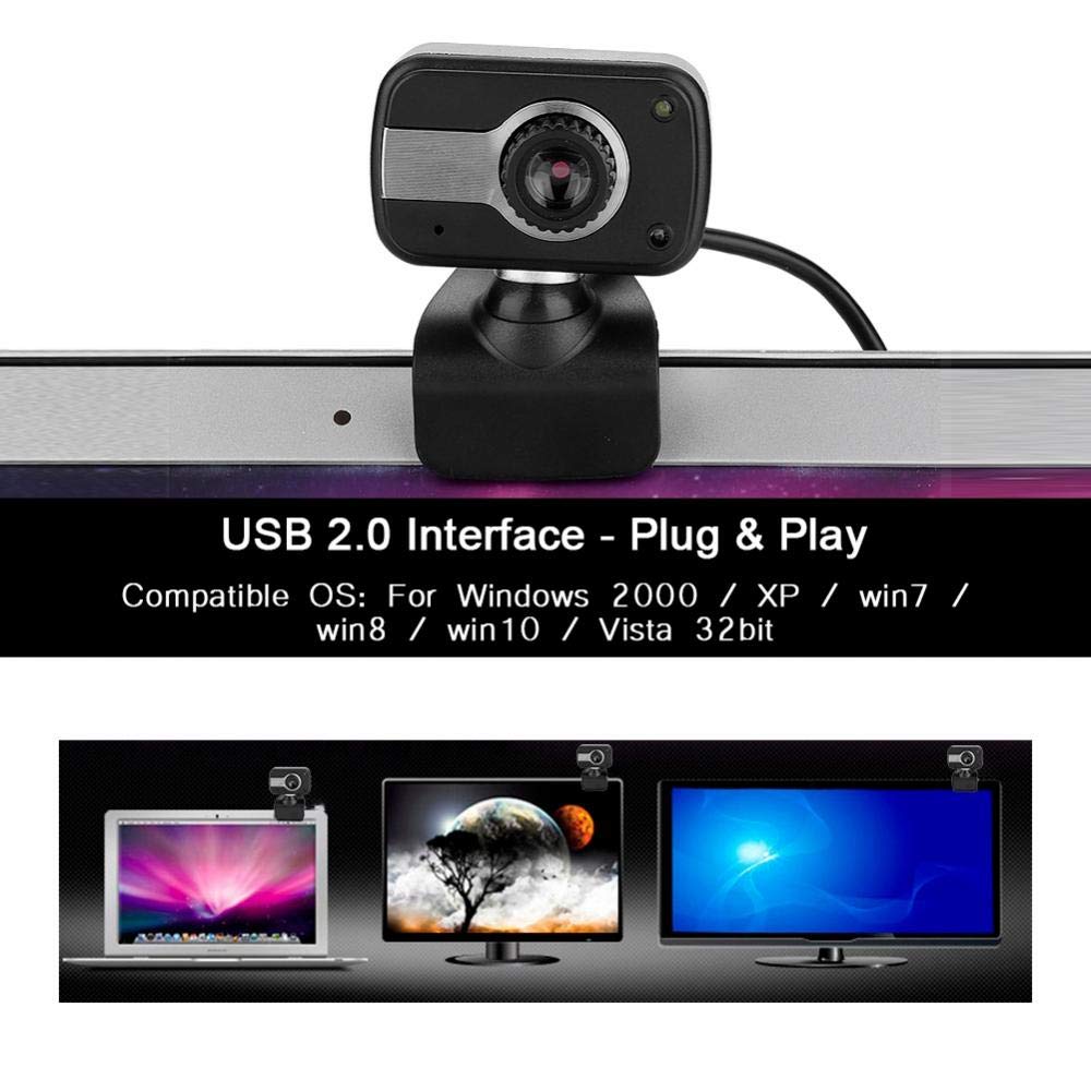 Yosoo HD Webcam with Microphone for PC & Laptop - USB Computer Camera for Video Calls, Conferencing, Recording | Perfect for Zoom Meetings, Online Classes, Live Streaming & Remote Work