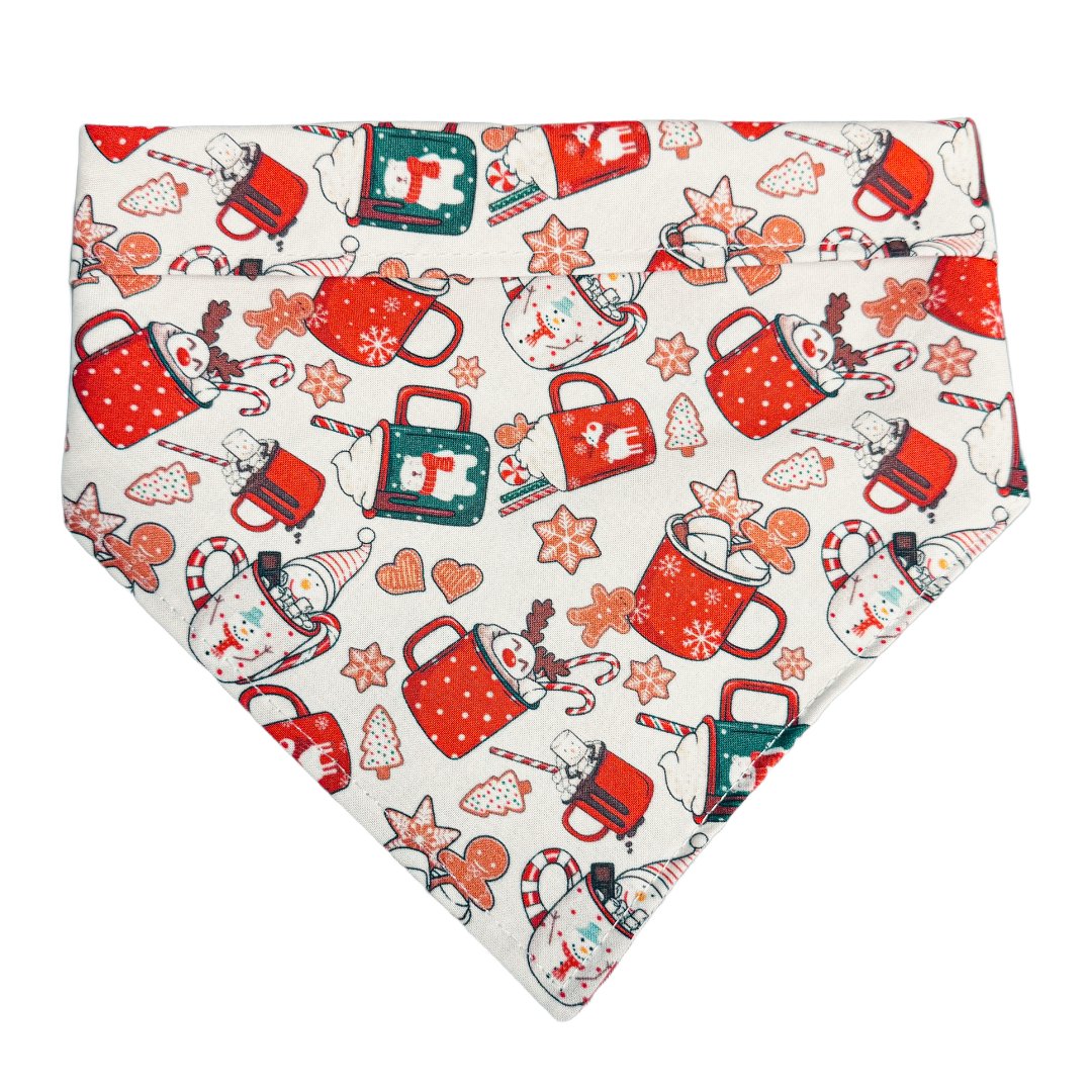 Loco for Hot Coco Bandana - Soft Cotton Fashion Scarf for Women & Men - Perfect for Winter, Fall & Outdoor Activities