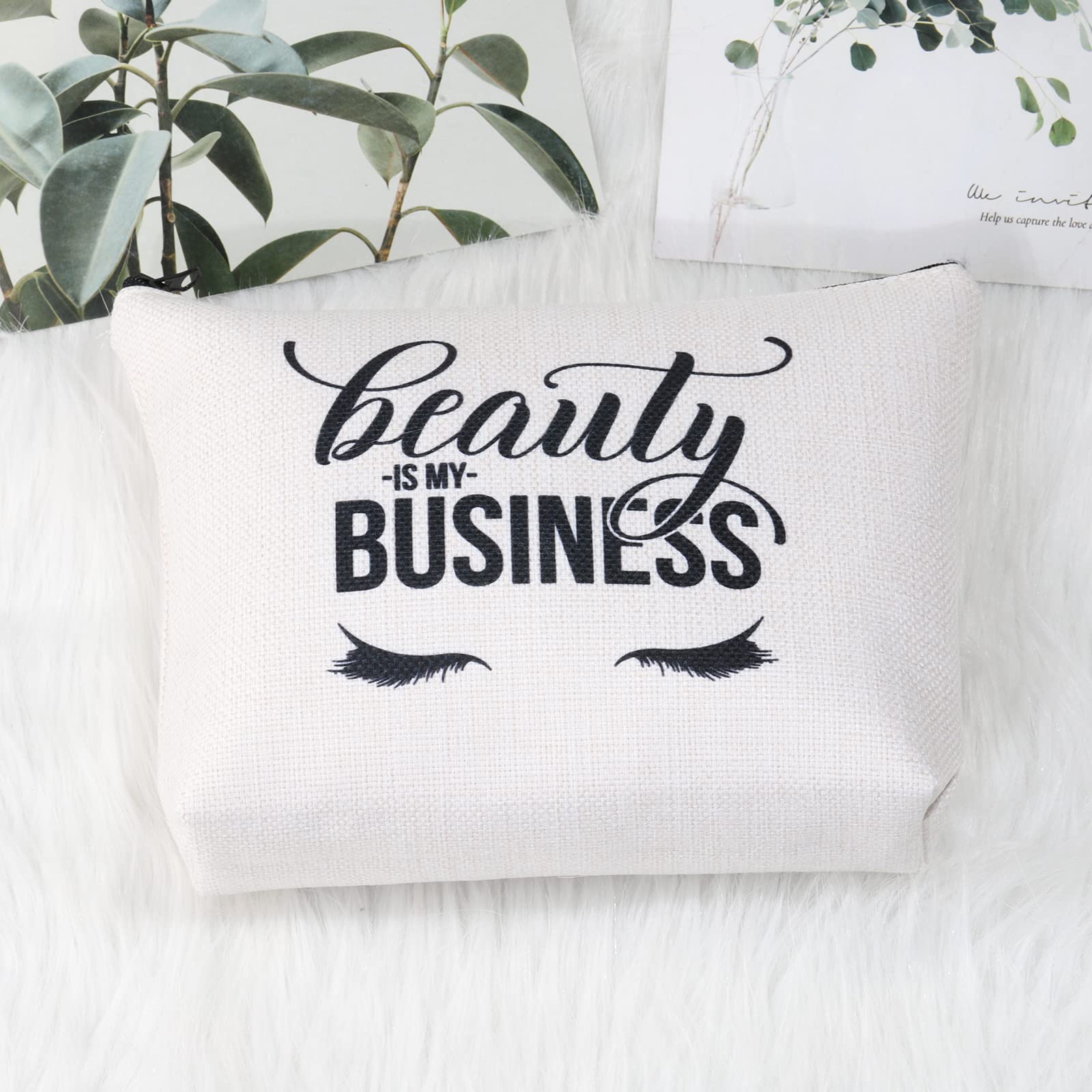 BDPWSS Professional Cosmetic Bag for Lash Technicians & Beauty Artists - Zippered Makeup Pouch for Eyelash Extensions, Hairstylists & Cosmetologists - Perfect Graduation Gift for Beauty School Students - Ideal for Salon, Travel & Makeup Organization