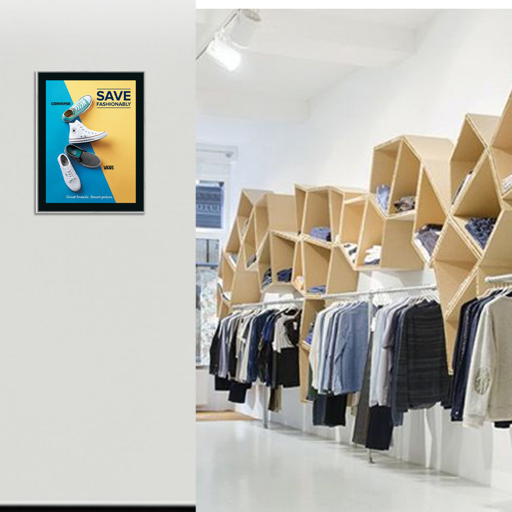 10x20 Poster Frame - SwingFrame Classic Black Display for Wall Art, Photos & Posters - Perfect for Home, Office & Gallery Decor