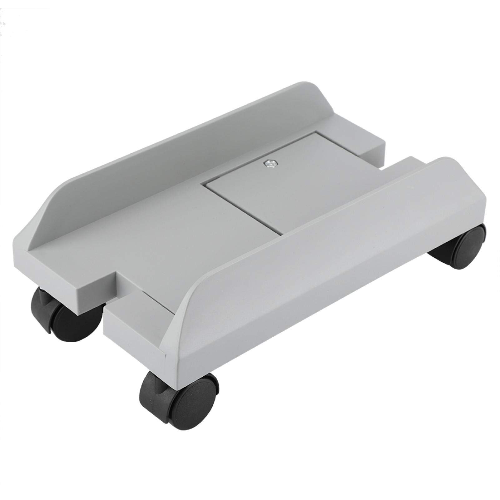 Kuuleyn Universal Computer Case Holder - Adjustable Removable PC Stand Bracket with Brake for Desktop & Tower Cases (Grey) - Perfect for Office, Gaming Setup & Home Workspace Organization
