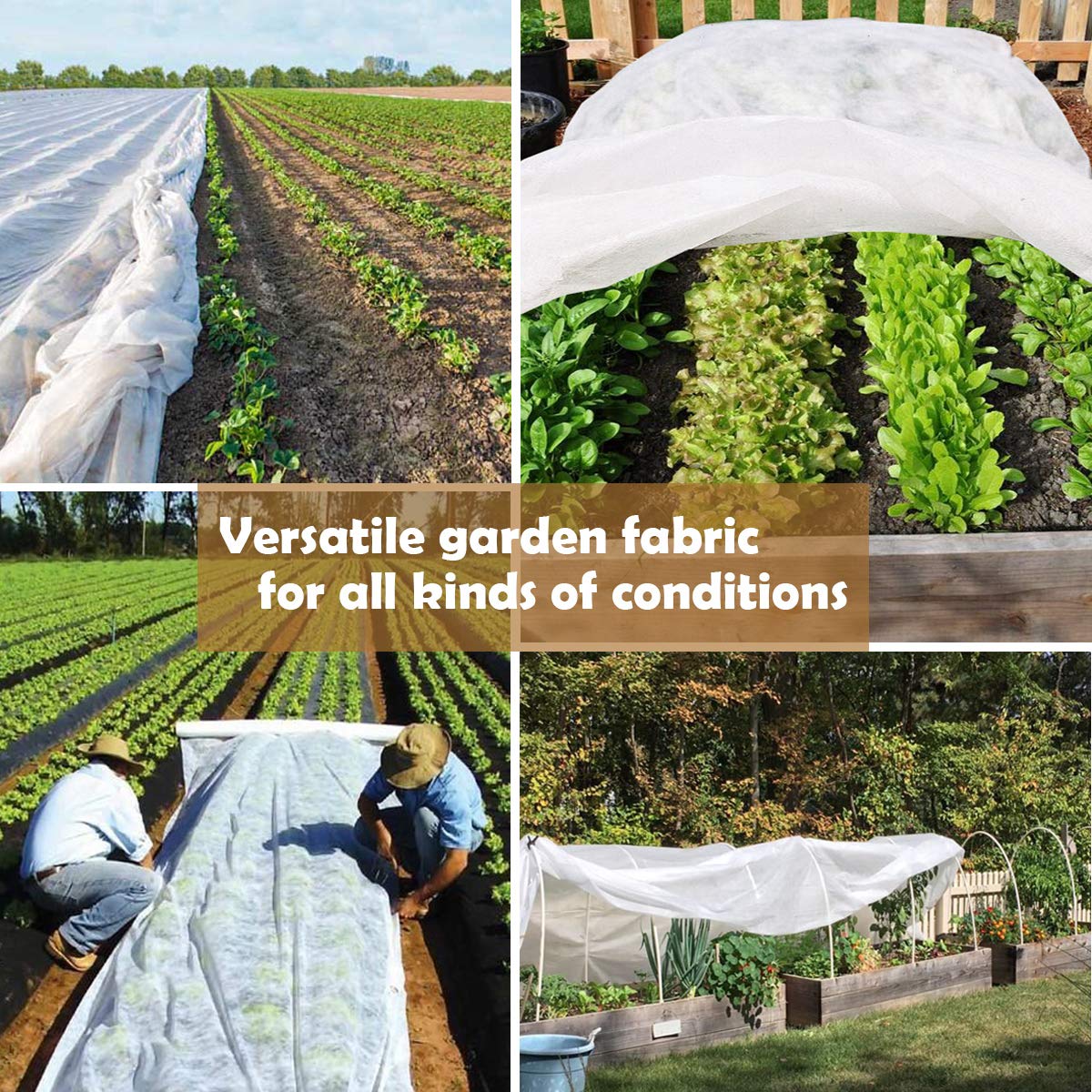 Reusable 10ft x 33ft Rectangle Plant Cover for Freeze Protection - Floating Row Cover Garden Blanket for Winterizing Plants - Cold Weather & Snow Protection for Vegetables, Flowers & Shrubs (Ideal for Greenhouses, Raised Beds & Outdoor Gardens)