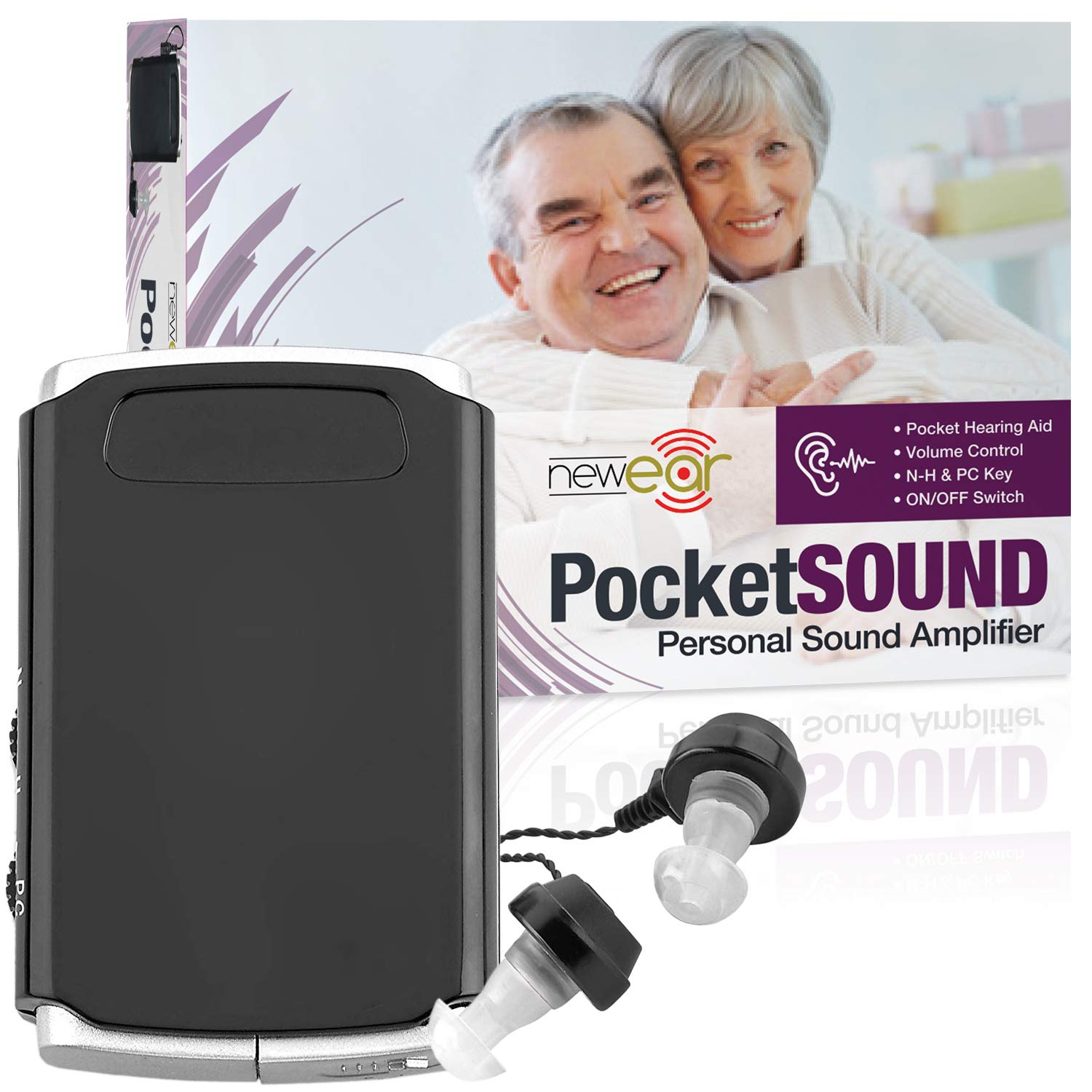MEDca Pocket Sound Voice Enhancer with Duo Mic & Ear Plus - Personal Audio Amplifier with Extra Headset & Mic - Ideal for Teachers, Singers, and Public Speakers