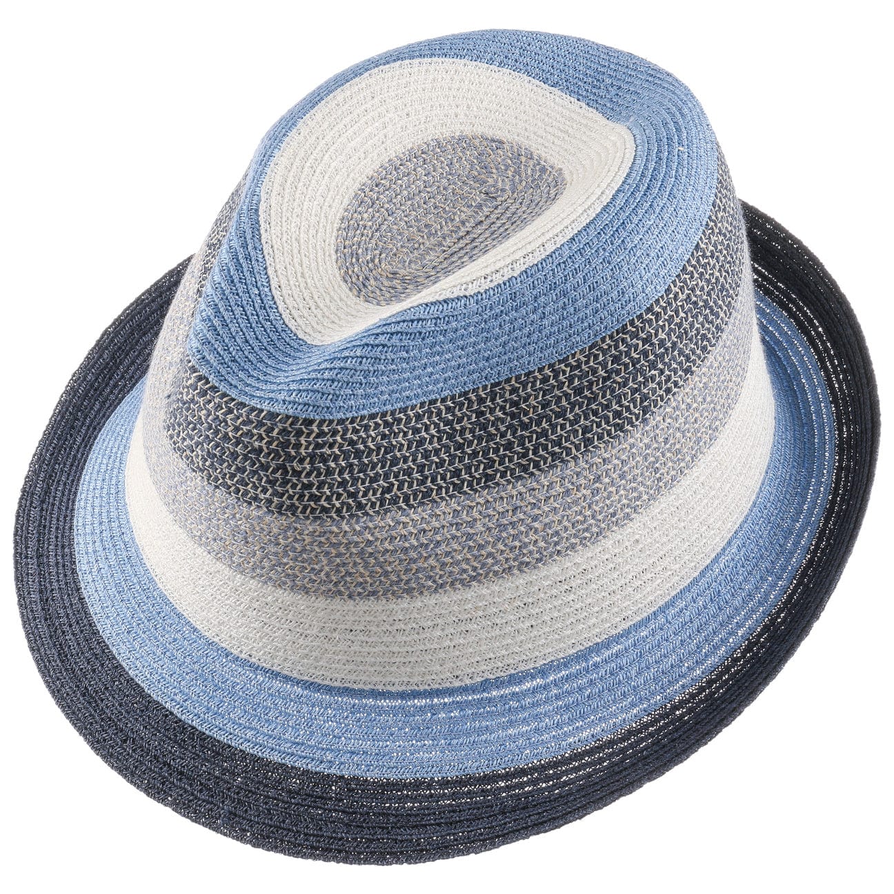 Stylish Svenja Stripes Trilby Hat by Mayser - Women's Fashion Summer Sun Hat for Outdoor, Beach & Travel Accessories
