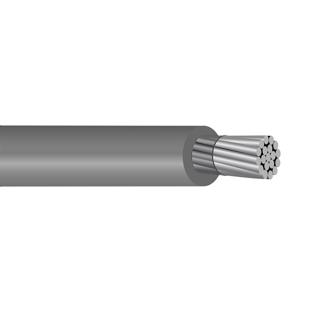 1 AWG THHN/THWN-2 Aluminum Building Wire - 600V PVC Insulated Nylon Jacket Electrical Cable for Commercial & Residential Wiring Projects