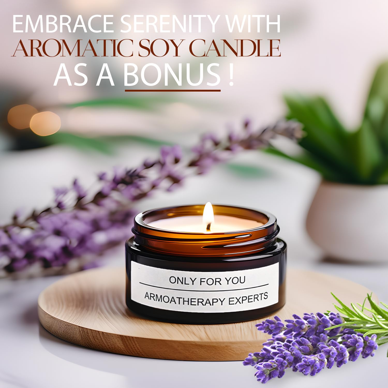 Bloom for Women - Women's Eau de Parfum Spray, 3.3 Oz Gift Set with Lavender Soy Candle, Car Air Fresheners & Travel Perfume Atomizer - Perfect for Gifts, Travel & Home Fragrance