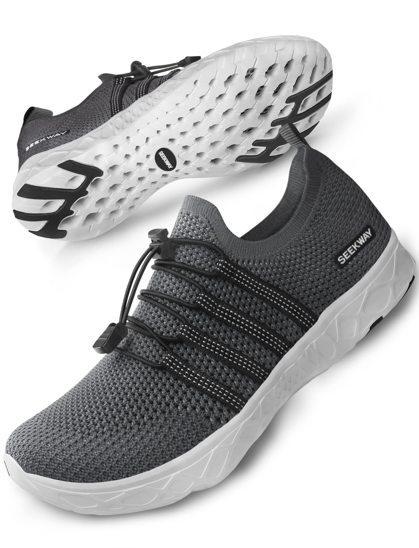 SEEKWAY Men's Women's Quick Dry Water Shoes - Barefoot Aqua Shoes for Beach Walking, Kayaking, Boating & Water Sports | Lightweight & Comfortable for Swimming, Surfing & Outdoor Activities (SP006)