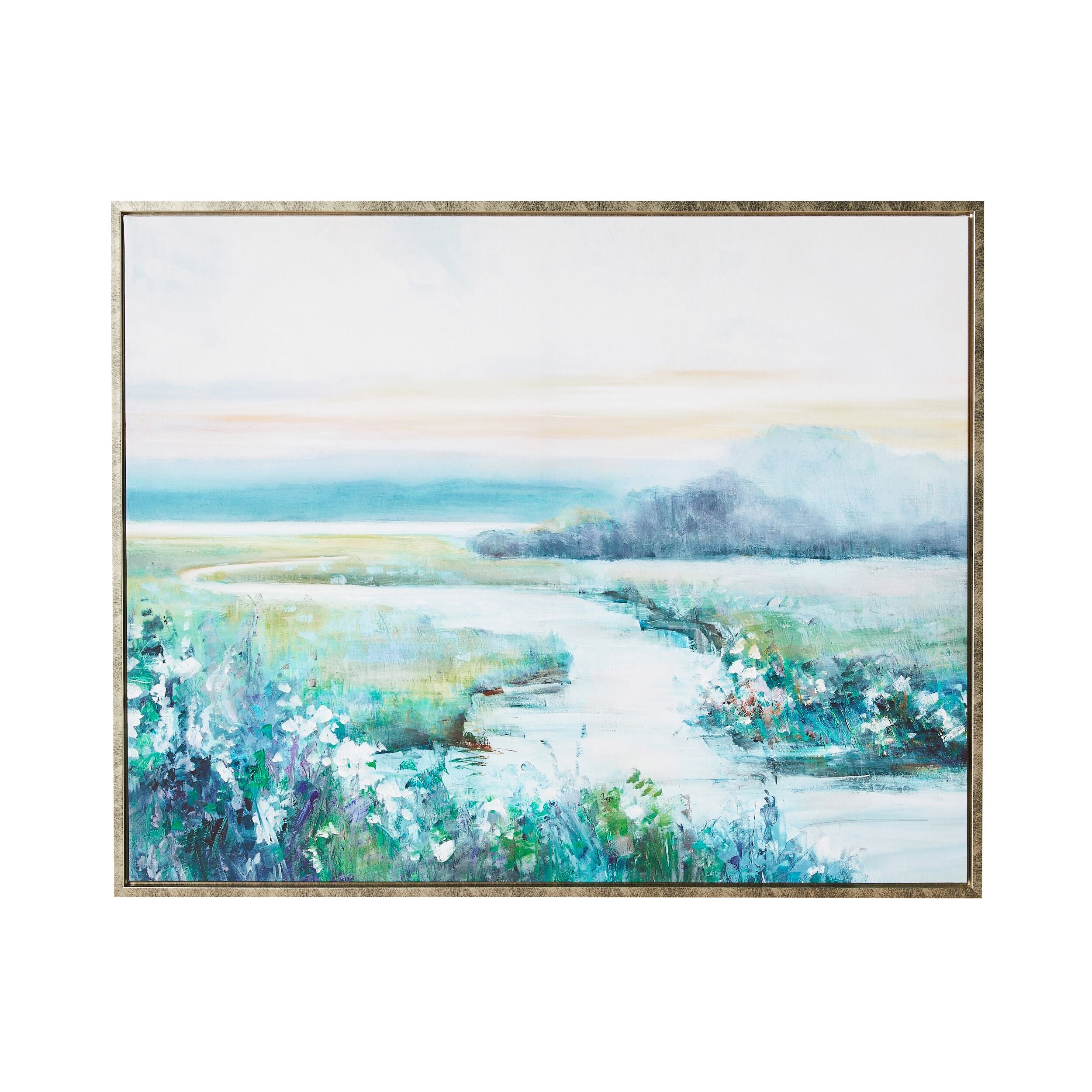 Arthouse Spring Fields Canvas Print - 75x60cm Wall Art for Living Room, Bedroom & Office Decor