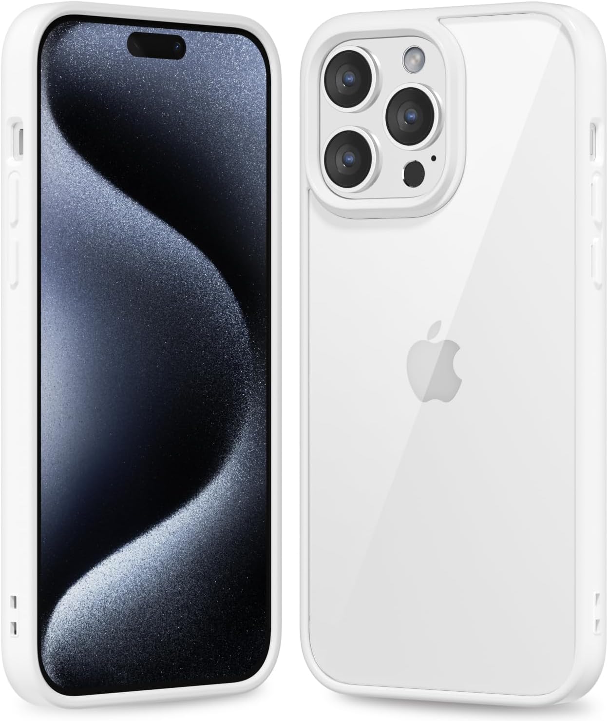 iPhone 16 Pro Case - Clear Hybrid Hard Shell with Soft Silicone Bumper | Non-Yellowing Acrylic | Lightweight Protective Cover for Everyday Use & Drop Protection